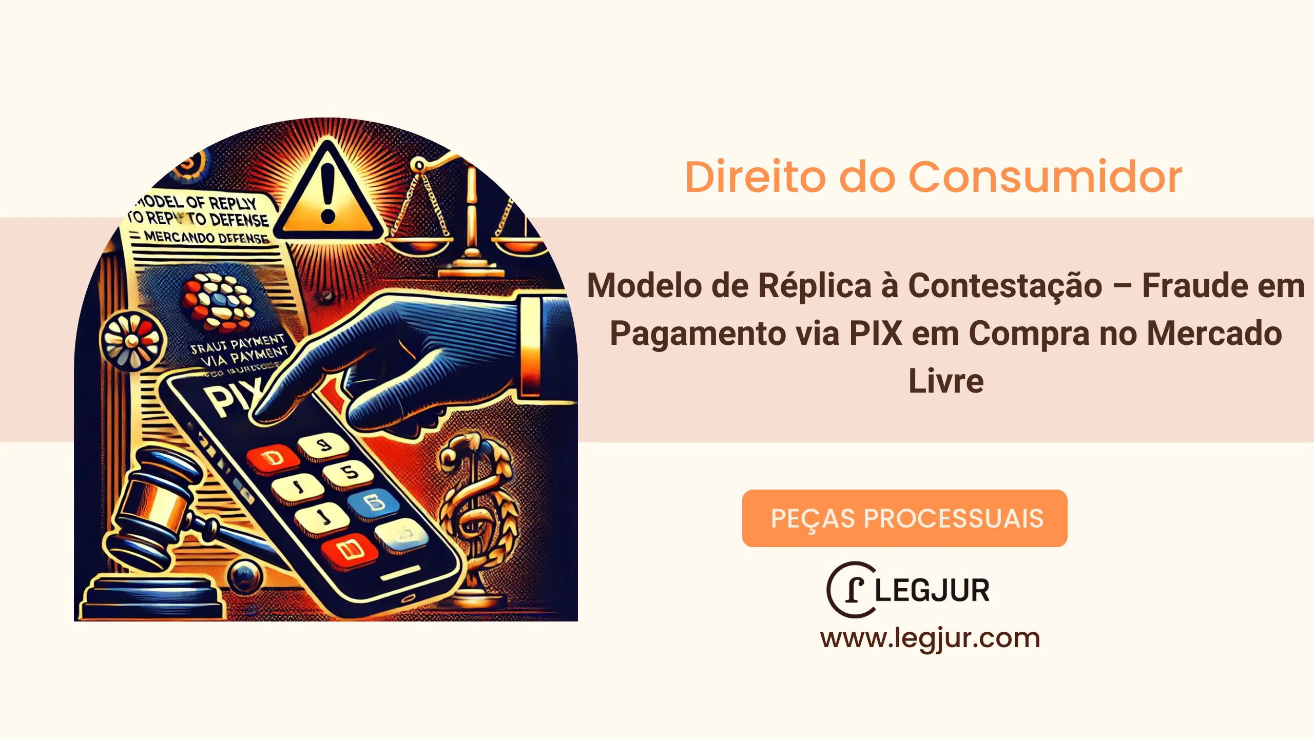 Modelo de Réplica à Contestação – Fraude em Pagamento via PIX em Compra no Mercado Livre