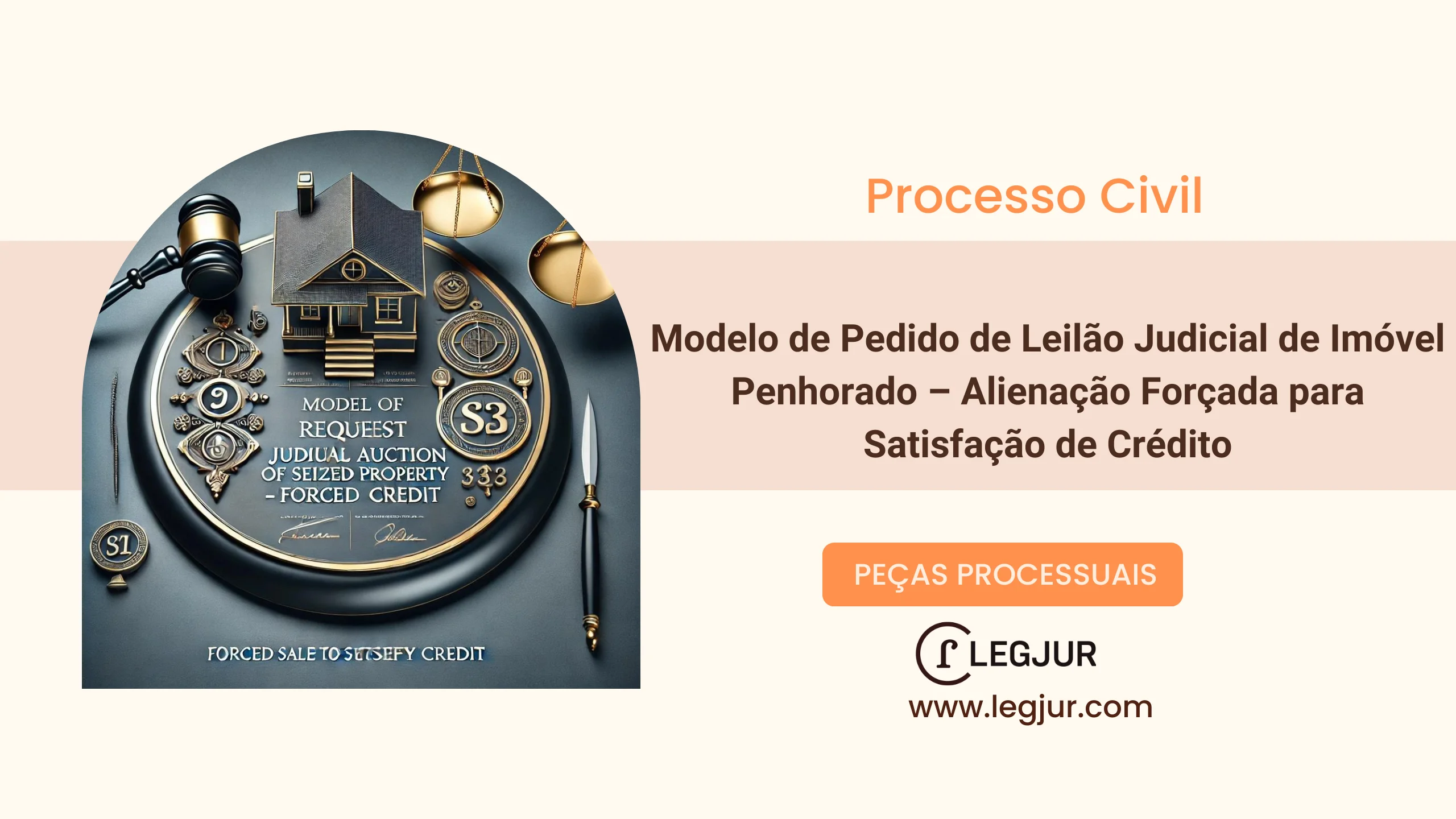 Modelo de Pedido de Leilão Judicial de Imóvel Penhorado – Alienação Forçada para Satisfação de Crédito