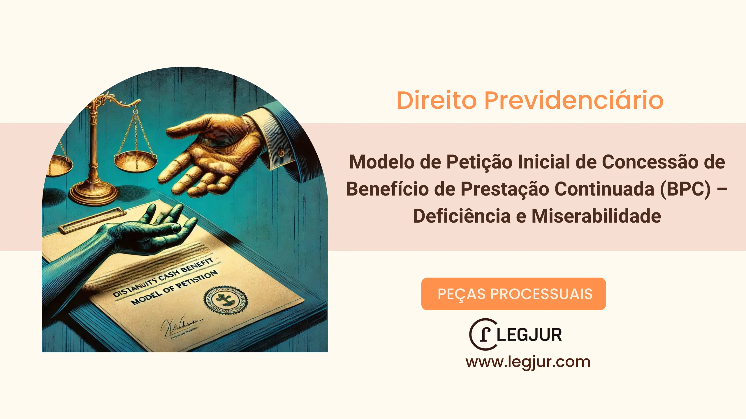 Modelo de Petição Inicial de Concessão de Benefício de Prestação Continuada (BPC) – Deficiência e Miserabilidade