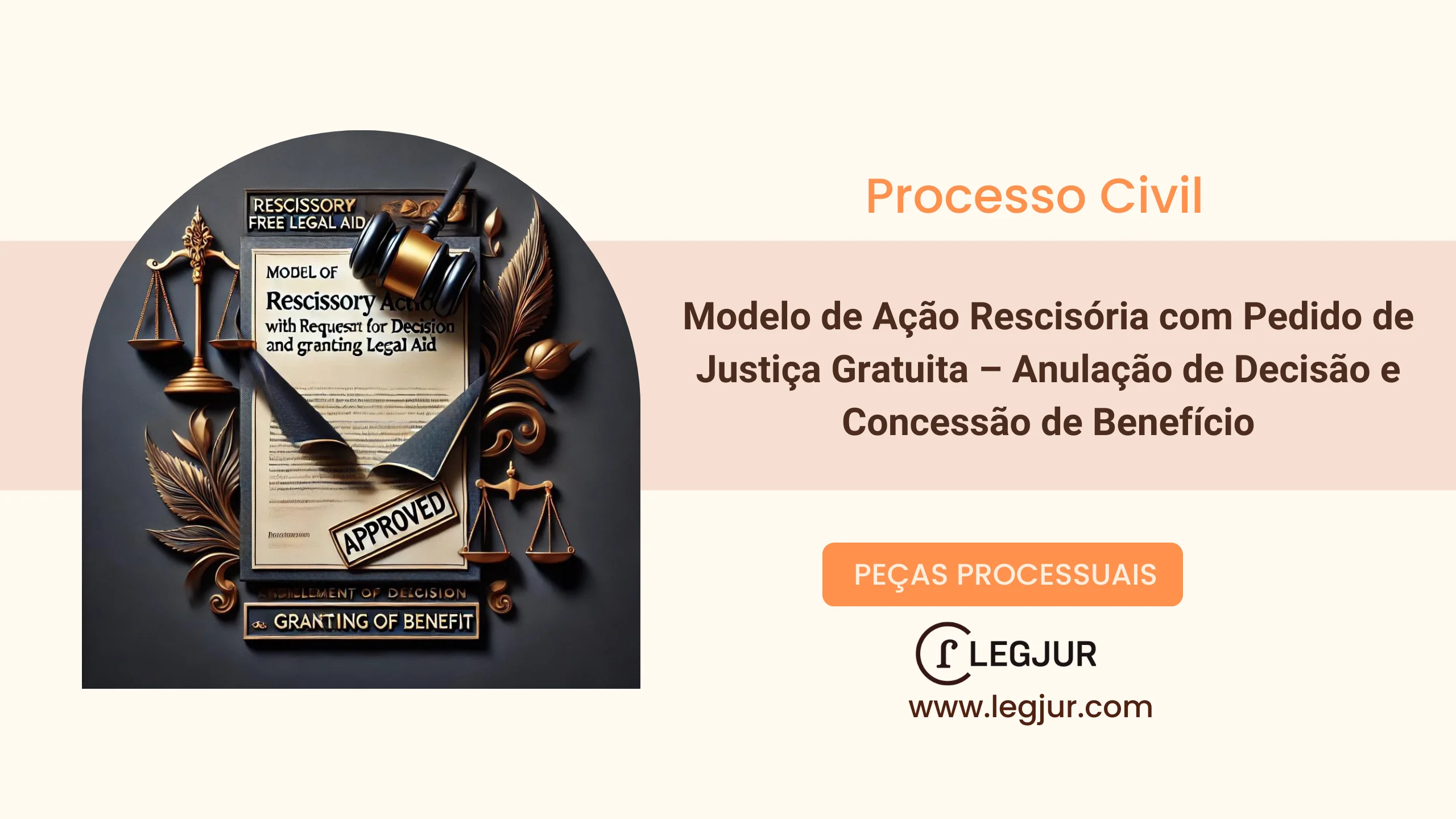 Modelo de Ação Rescisória com Pedido de Justiça Gratuita – Anulação de Decisão e Concessão de Benefício