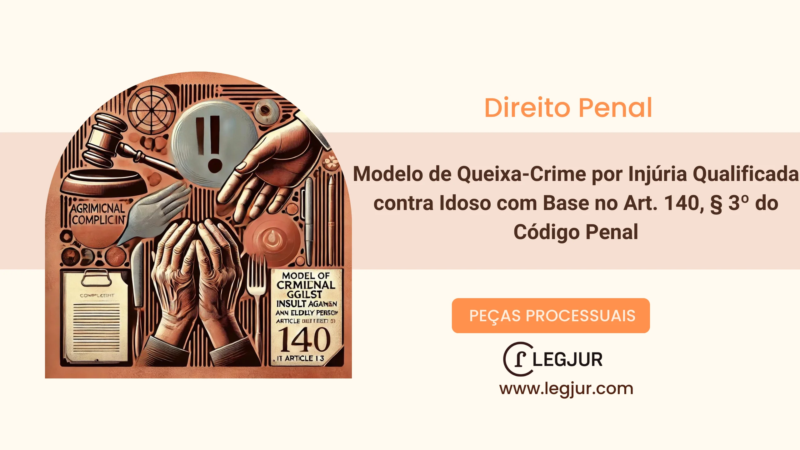 Modelo de Queixa-Crime por Injúria Qualificada contra Idoso com Base no CP, art. 140, § 3º do Código Penal