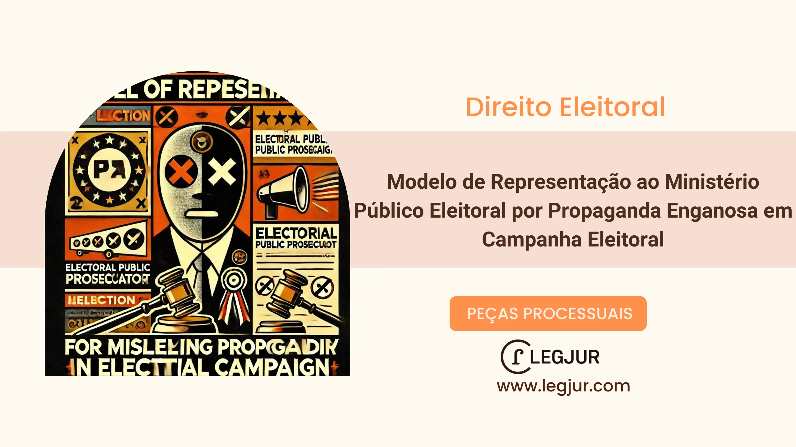 Modelo de Representação ao Ministério Público Eleitoral por Propaganda Enganosa em Campanha Eleitoral