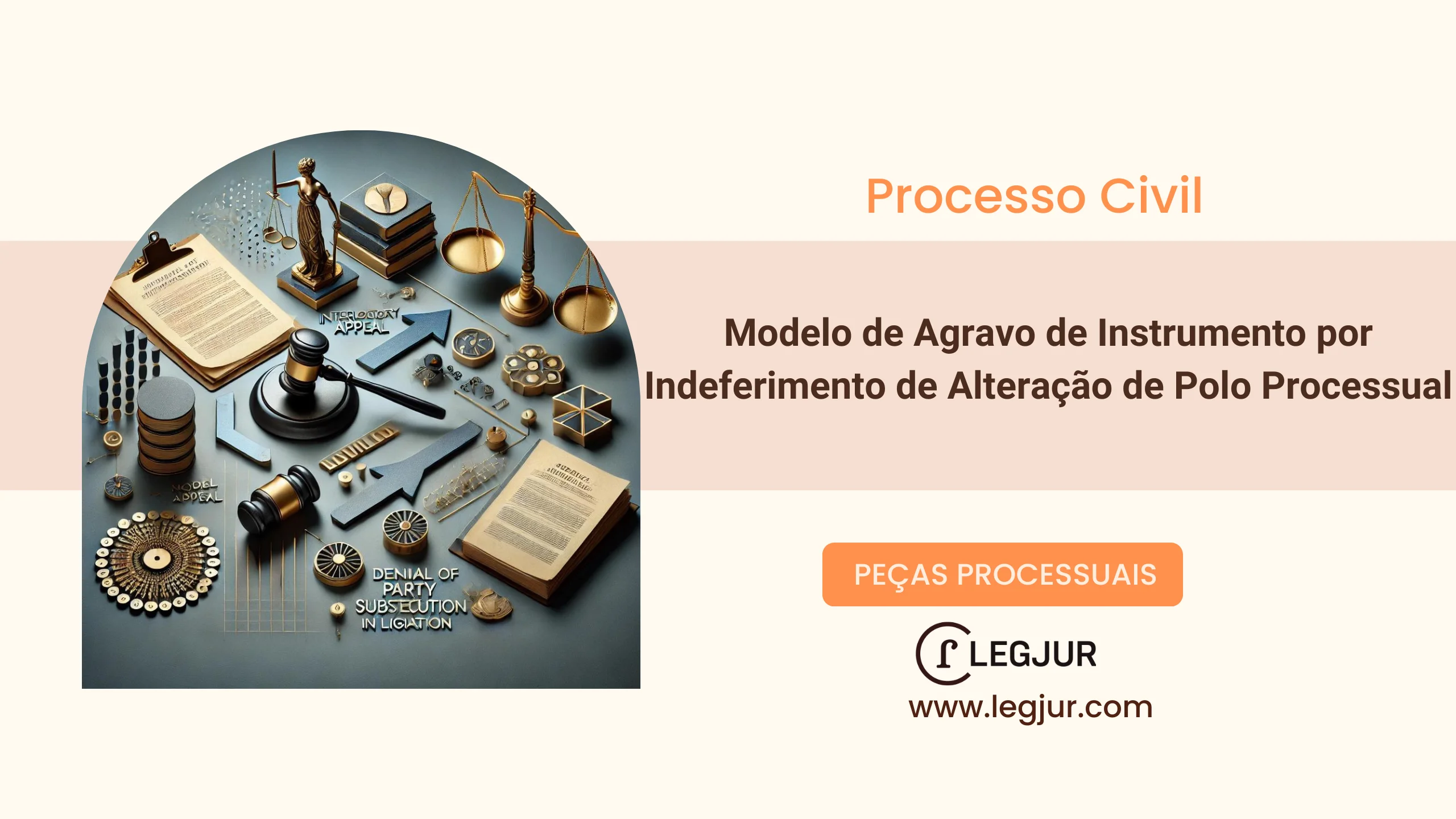 Modelo de Agravo de Instrumento por Indeferimento de Alteração de Polo Processual