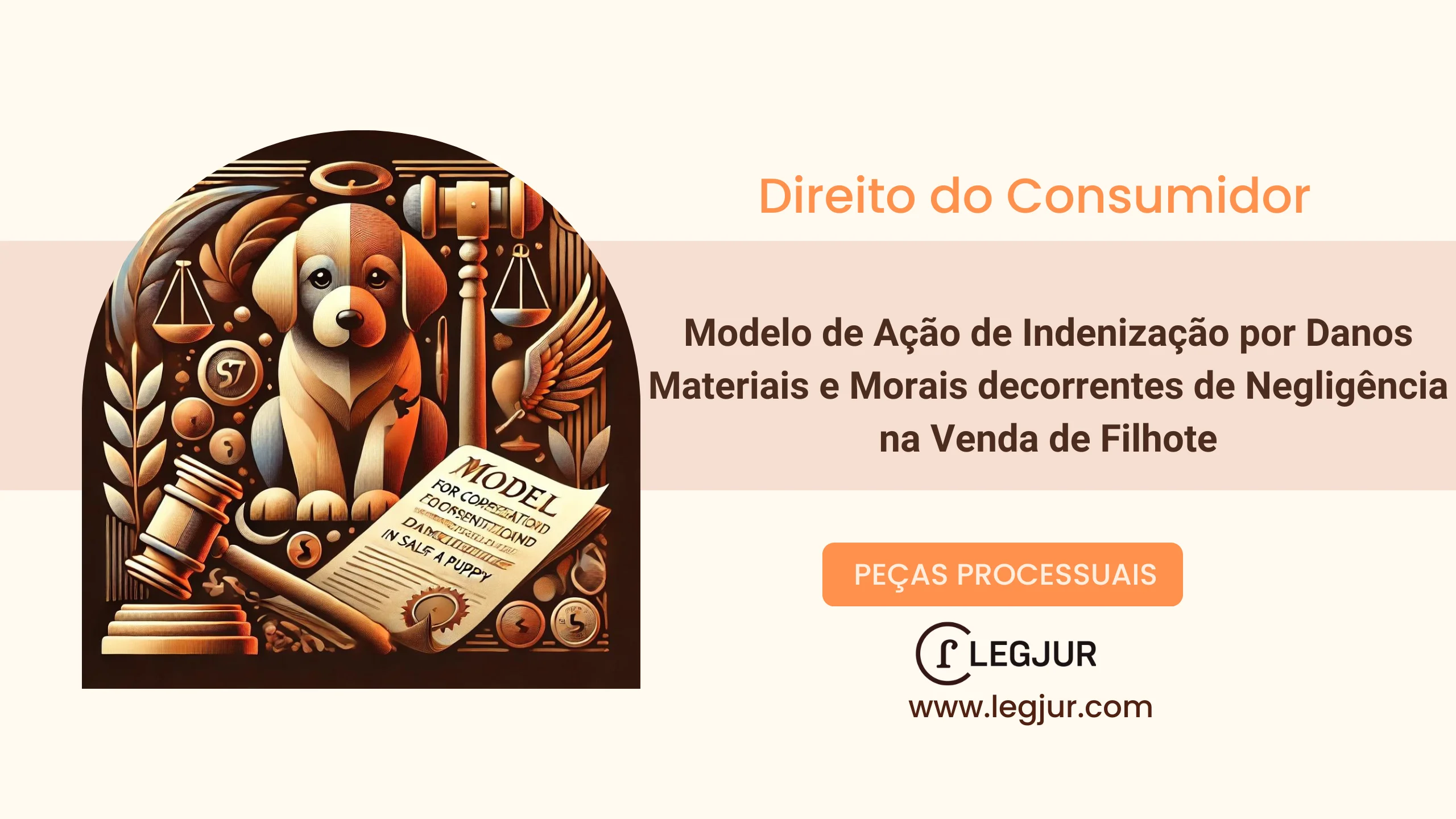 Modelo de Ação de Indenização por Danos Materiais e Morais decorrentes de Negligência na Venda de Filhote