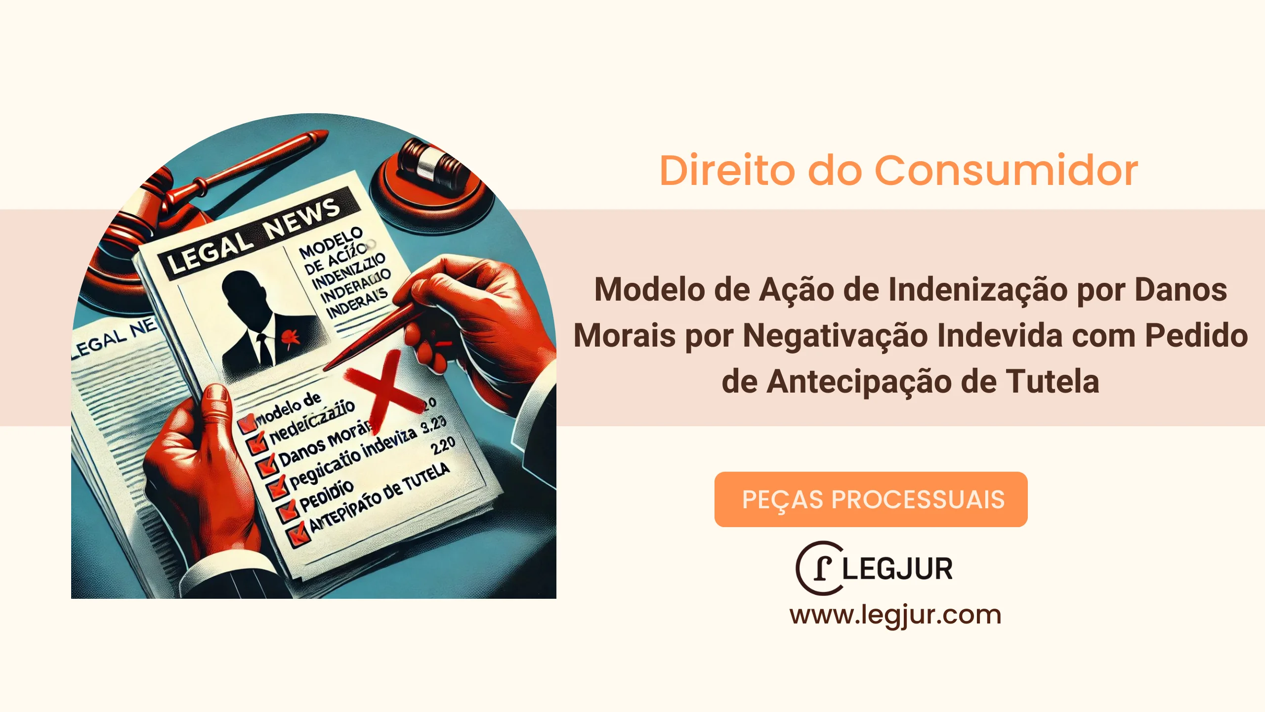 Modelo de Ação de Indenização por Danos Morais por Negativação Indevida com Pedido de Antecipação de Tutela