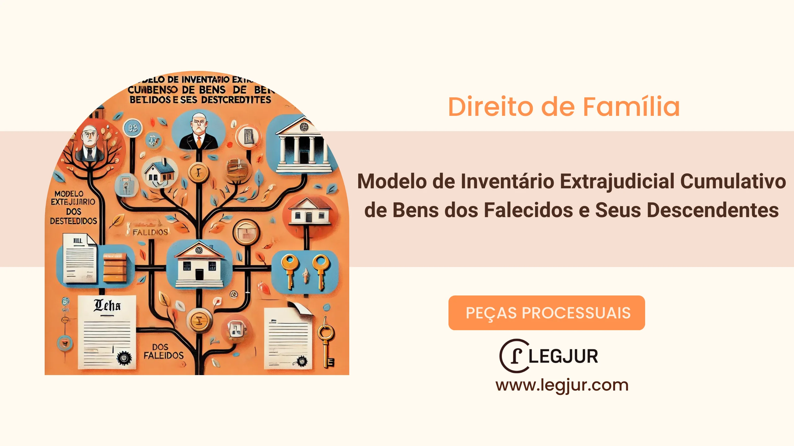 Modelo de Inventário Extrajudicial Cumulativo de Bens dos Falecidos e Seus Descendentes