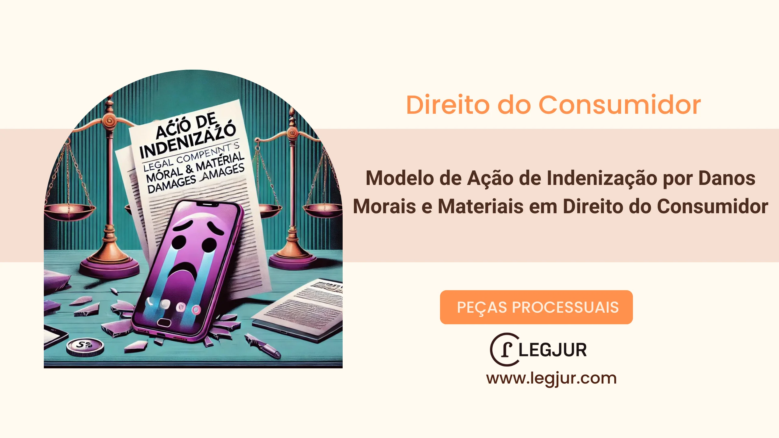 Modelo de Ação de Indenização por Danos Morais e Materiais em Direito do Consumidor