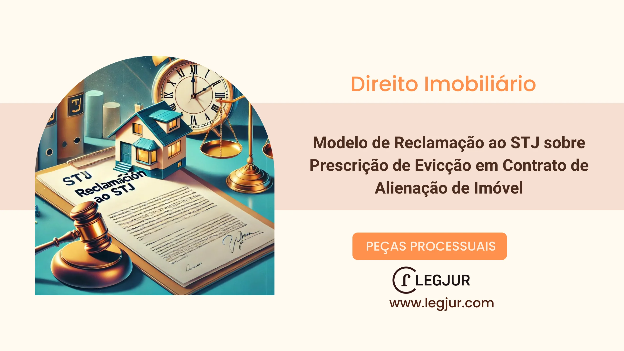 Modelo de Reclamação ao STJ sobre Prescrição de Evicção em Contrato de Alienação de Imóvel