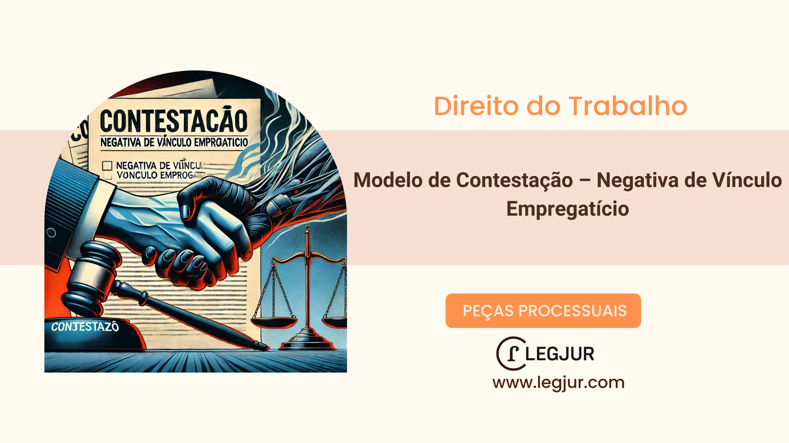 Modelo de Contestação – Negativa de Vínculo Empregatício