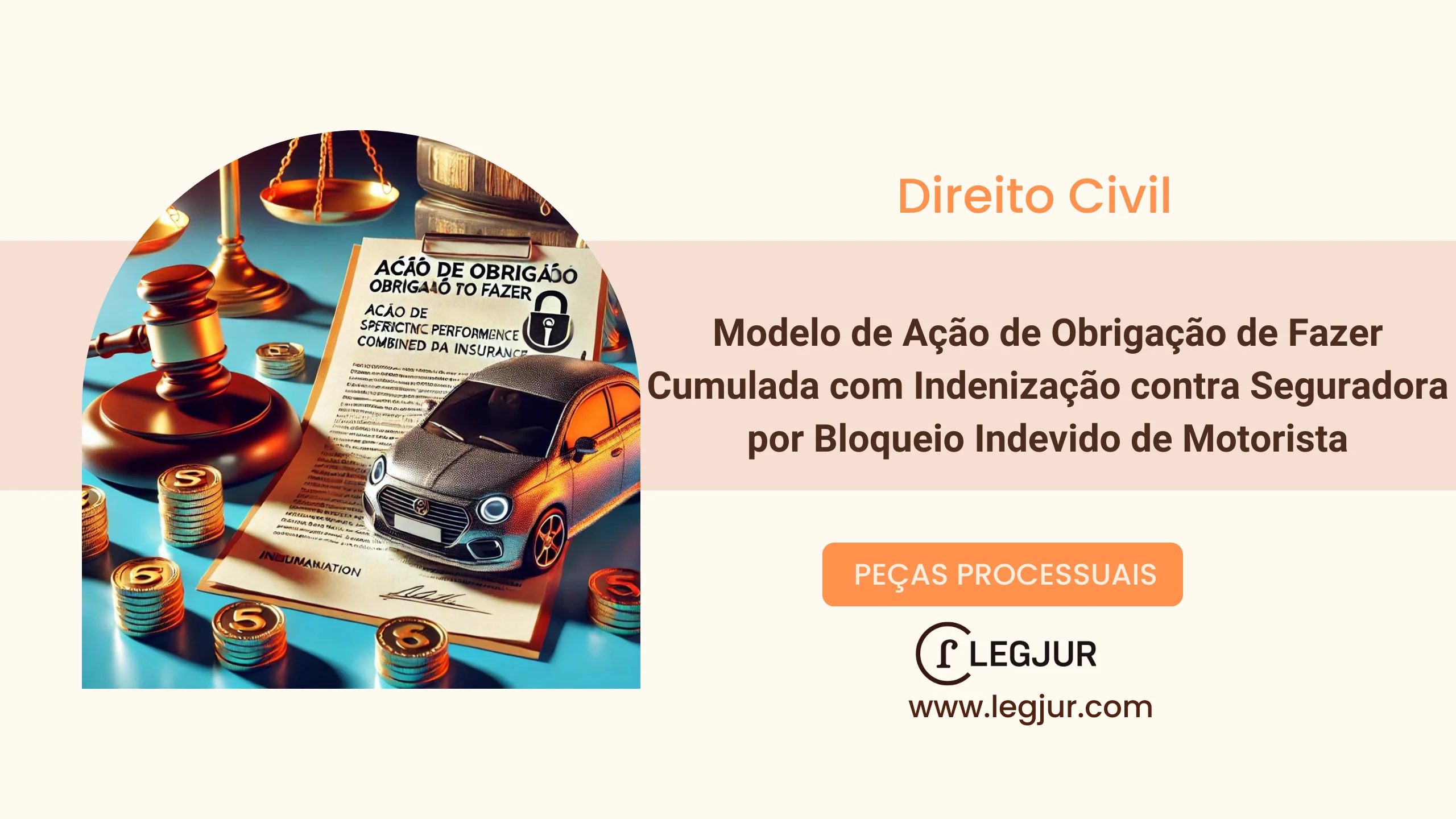 Modelo de Ação de Obrigação de Fazer Cumulada com Indenização contra Seguradora por Bloqueio Indevido de Motorista