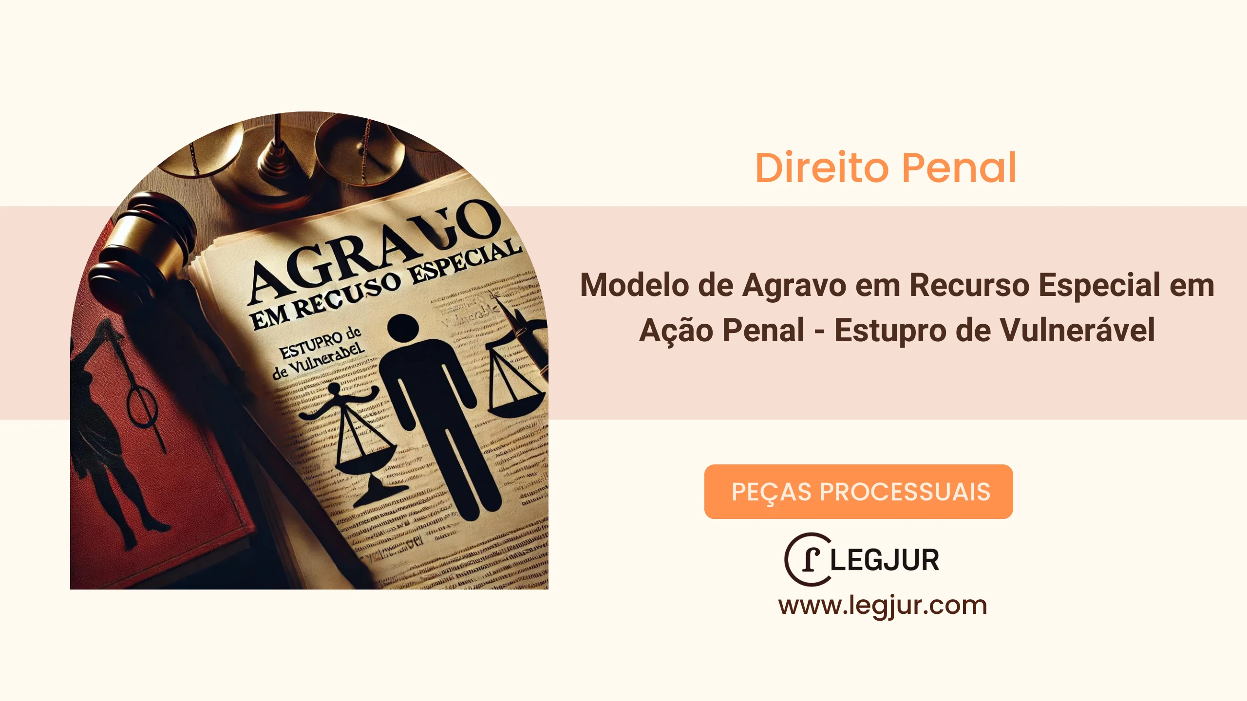 Modelo de Agravo em Recurso Especial em Ação Penal - Estupro de Vulnerável