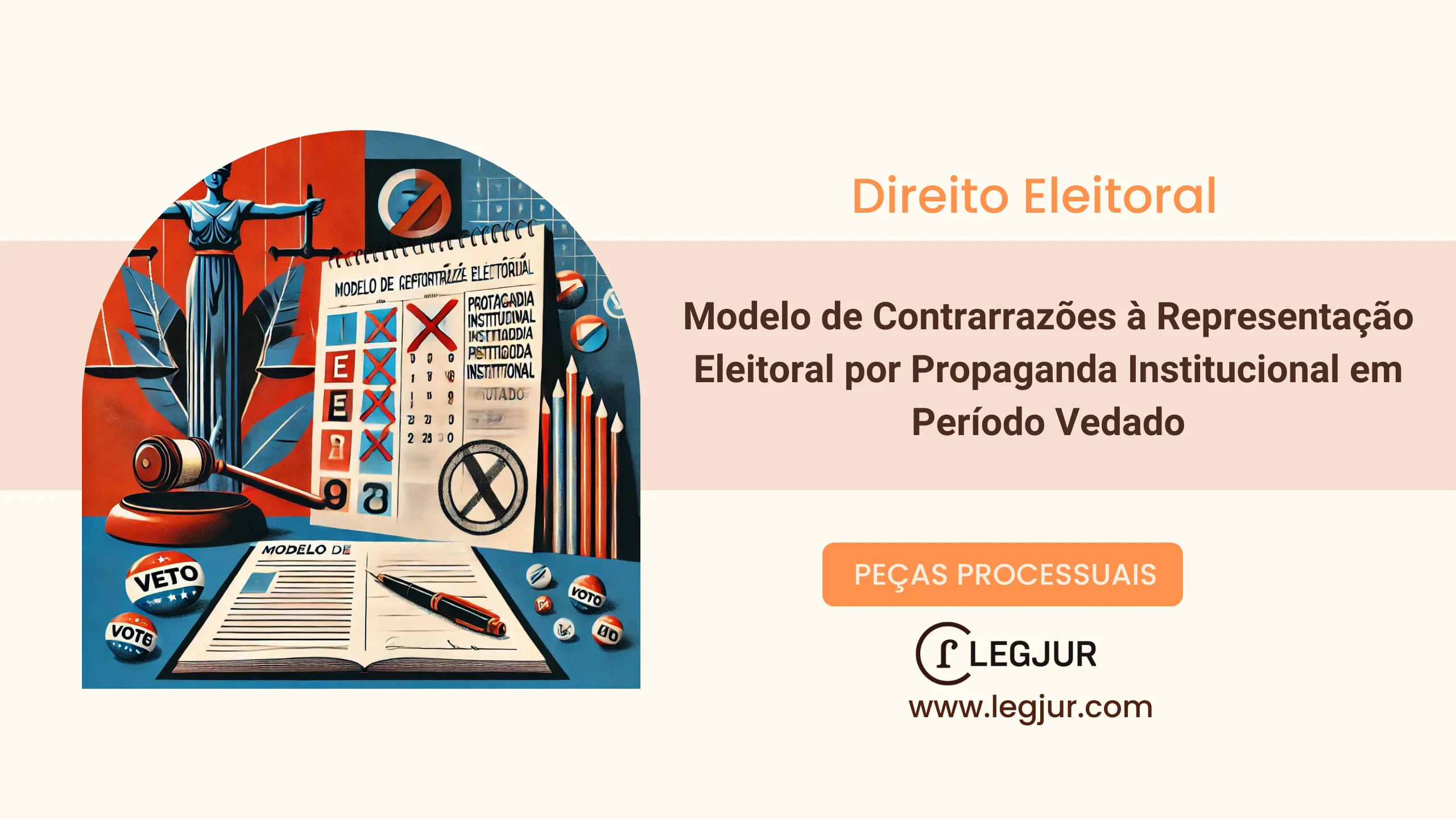 Modelo de Contrarrazões à Representação Eleitoral por Propaganda Institucional em Período Vedado