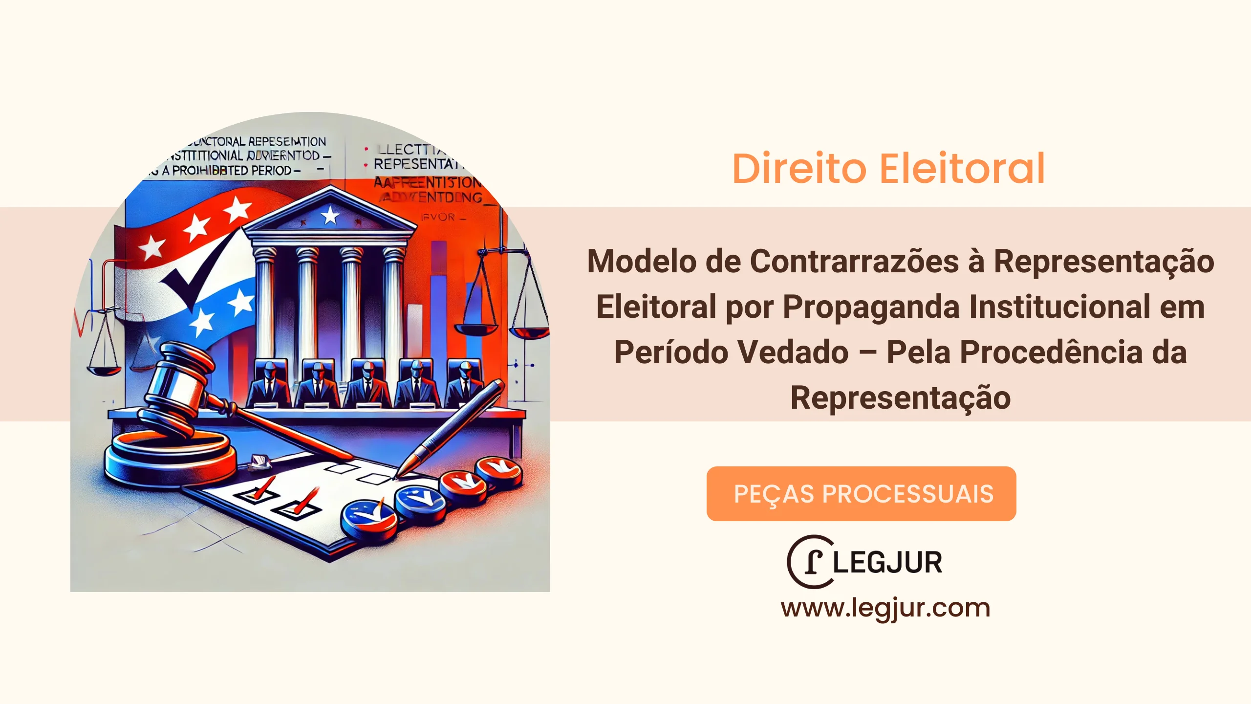 Modelo de Contrarrazões à Representação Eleitoral por Propaganda Institucional em Período Vedado – Pela Procedência da Representação