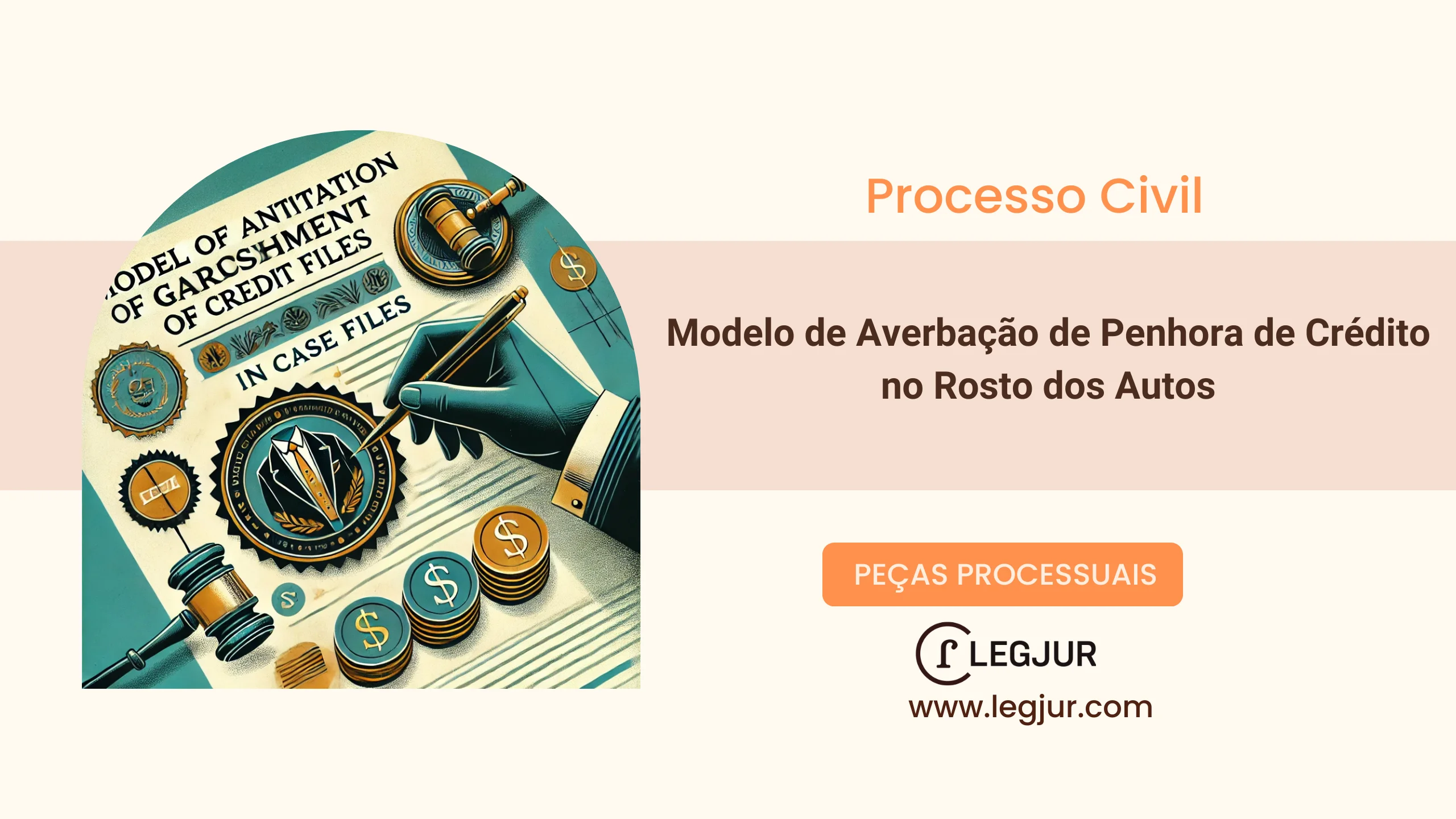 Modelo de Averbação de Penhora de Crédito no Rosto dos Autos