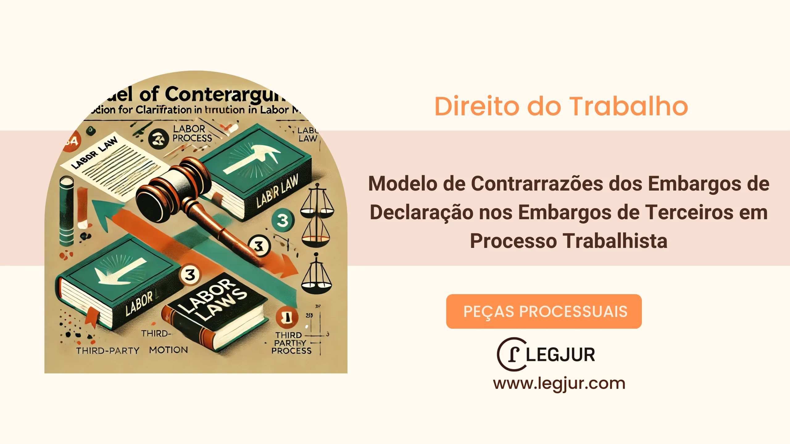 Modelo de Contrarrazões dos Embargos de Declaração nos Embargos de Terceiros em Processo Trabalhista