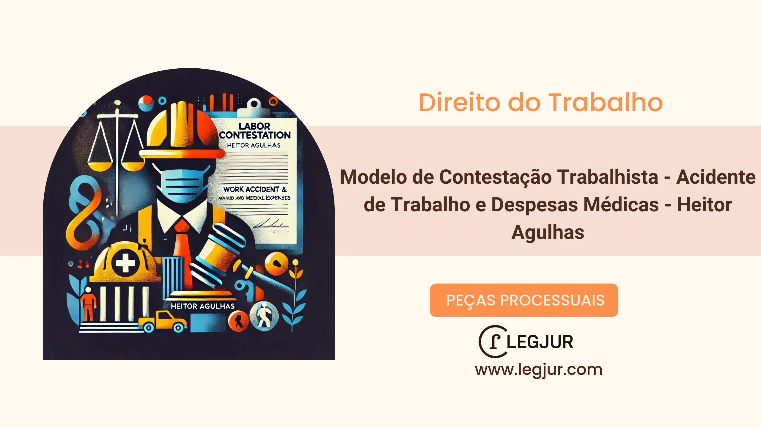 Modelo de Contestação Trabalhista - Acidente de Trabalho e Despesas Médicas 