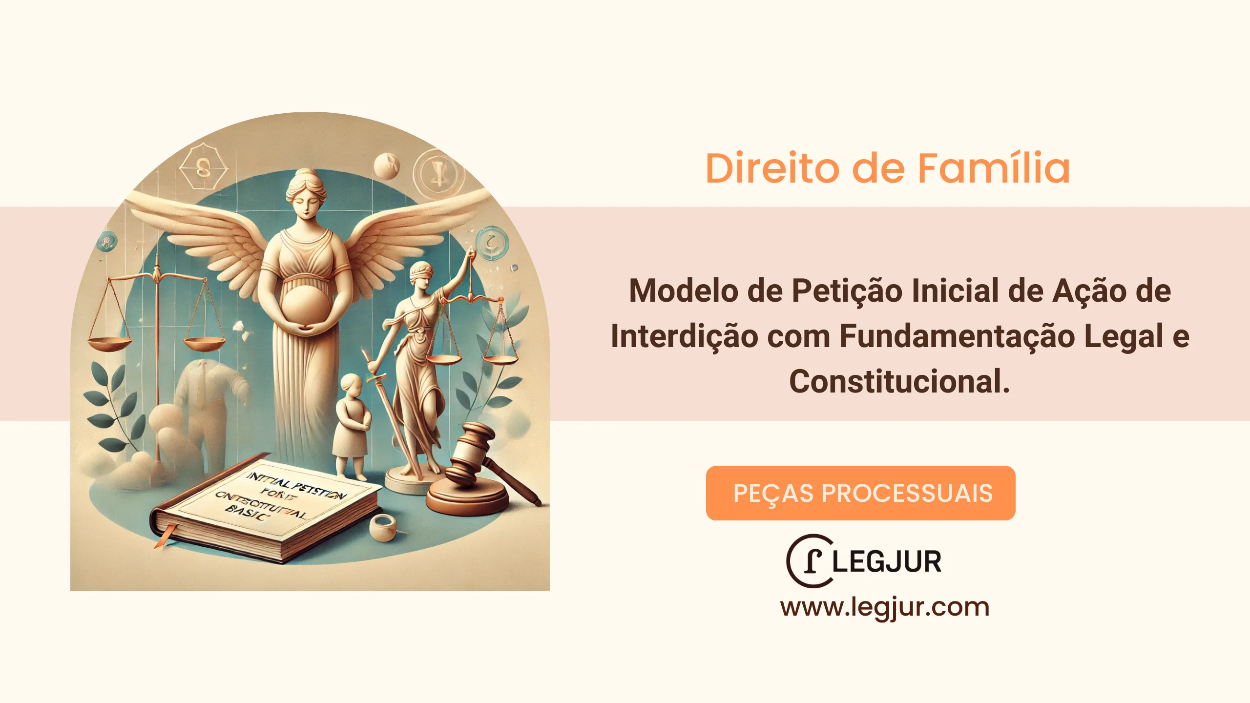 Modelo de Petição Inicial de Ação de Interdição com Fundamentação Legal e Constitucional.