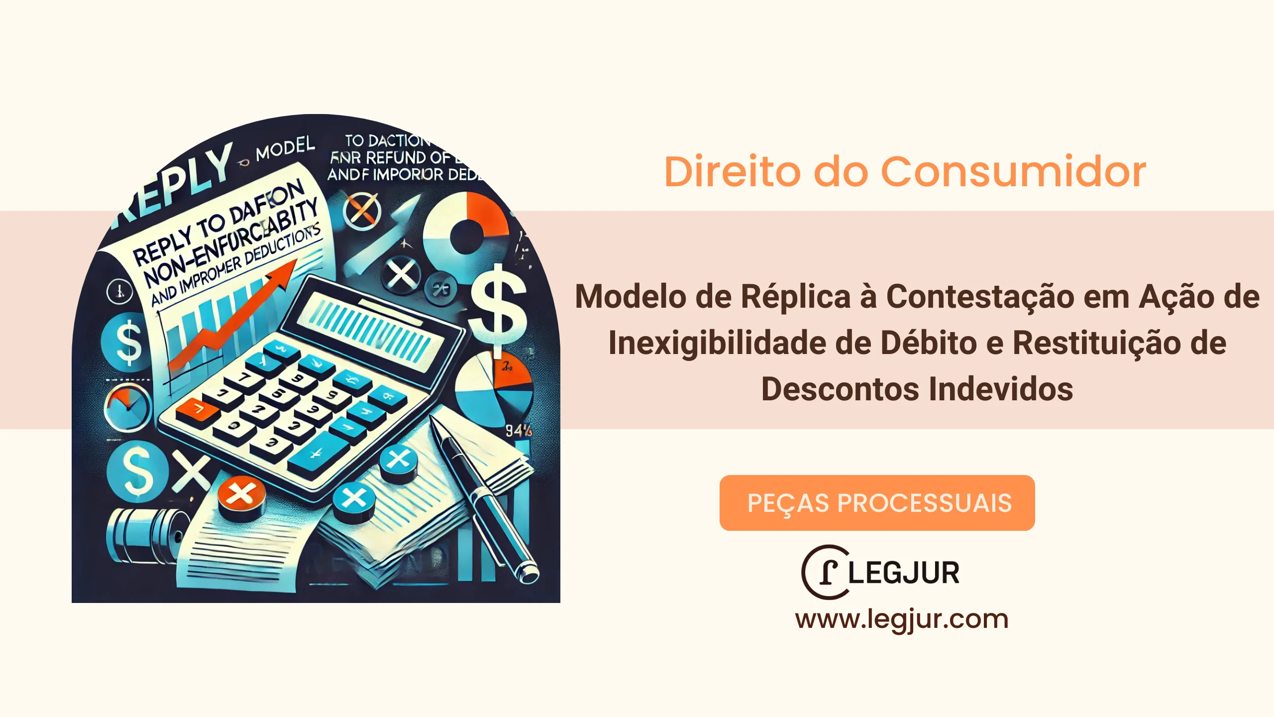 Modelo de Réplica à Contestação em Ação de Inexigibilidade de Débito e Restituição de Descontos Indevidos