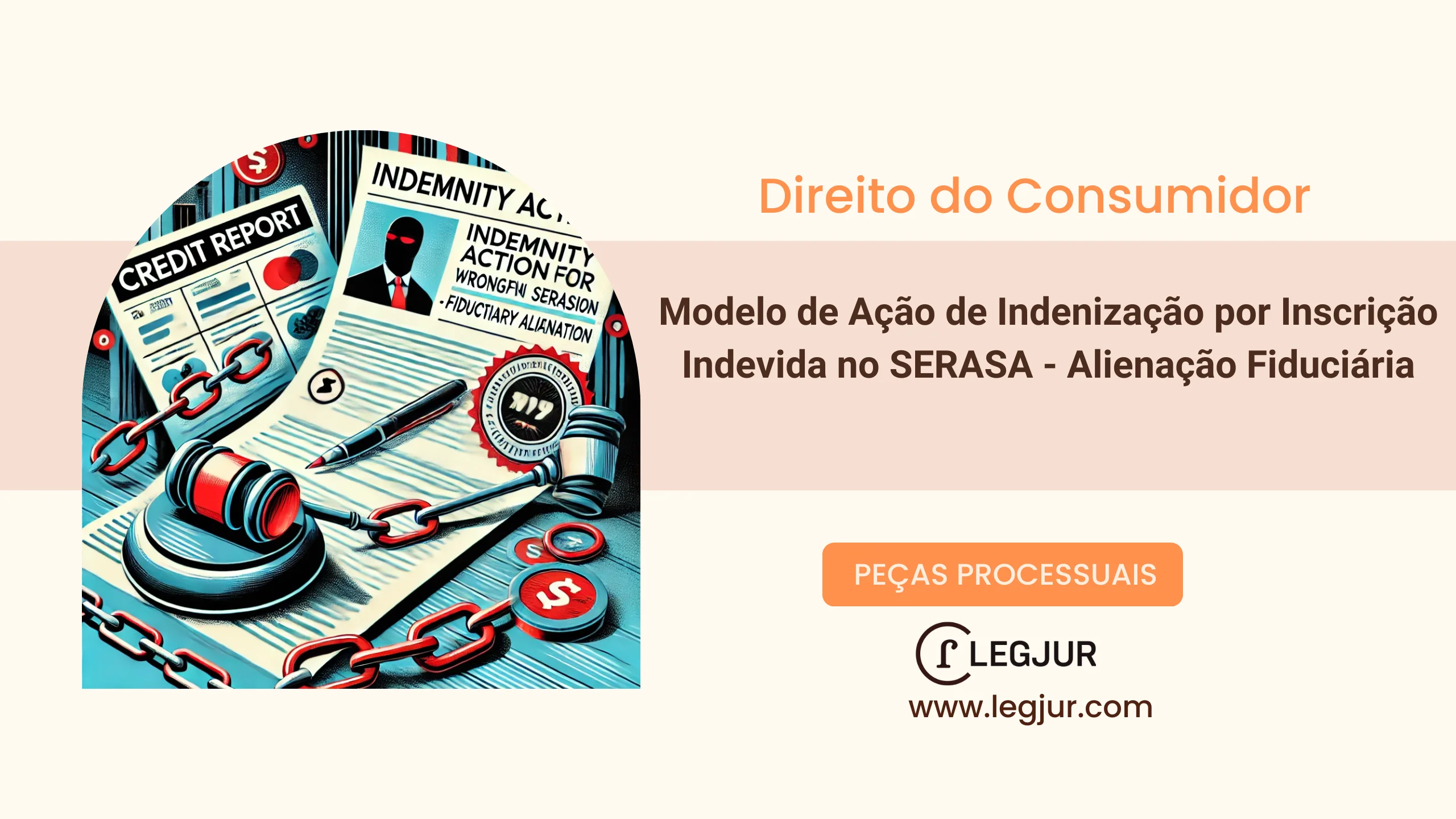 Modelo de Ação de Indenização por Inscrição Indevida no SERASA - Alienação Fiduciária