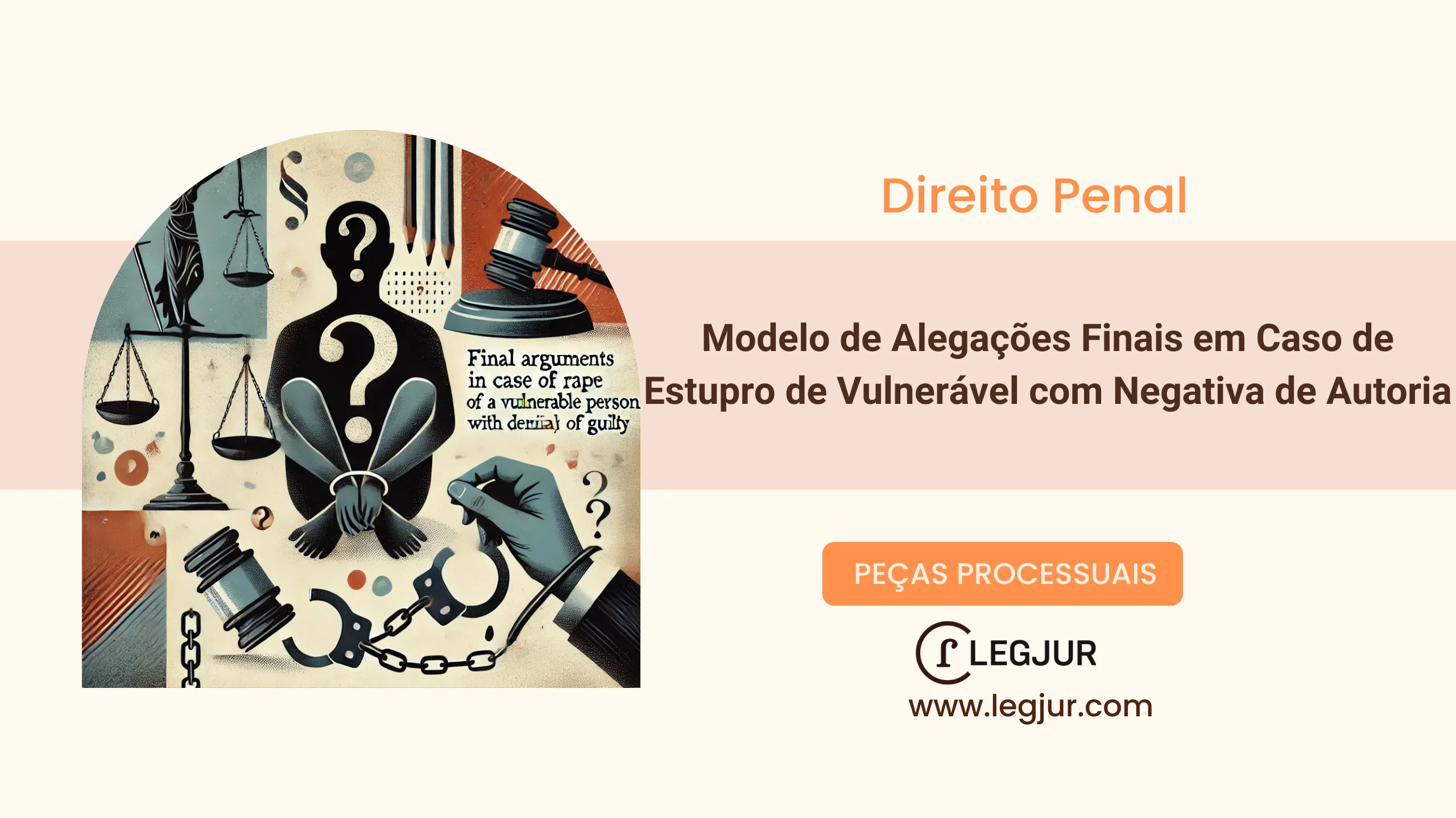 Modelo de Alegações Finais em Caso de Estupro de Vulnerável com Negativa de Autoria