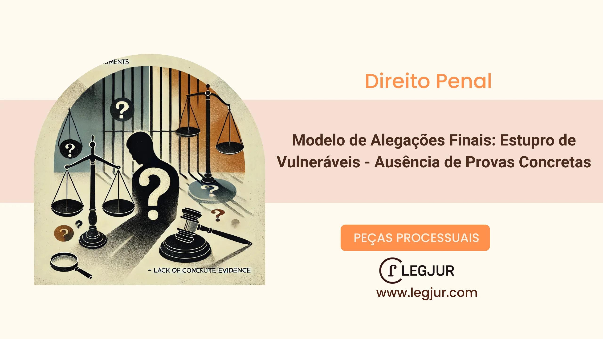 Modelo de Alegações Finais: Estupro de Vulneráveis - Ausência de Provas Concretas