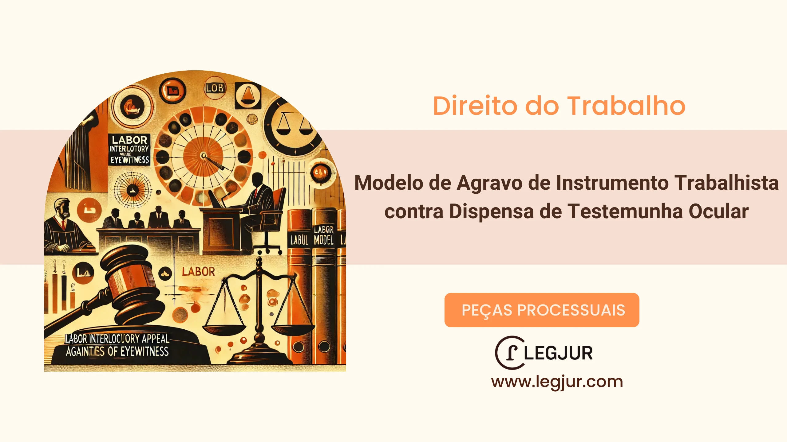 Modelo de Agravo de Instrumento Trabalhista contra Dispensa de Testemunha Ocular