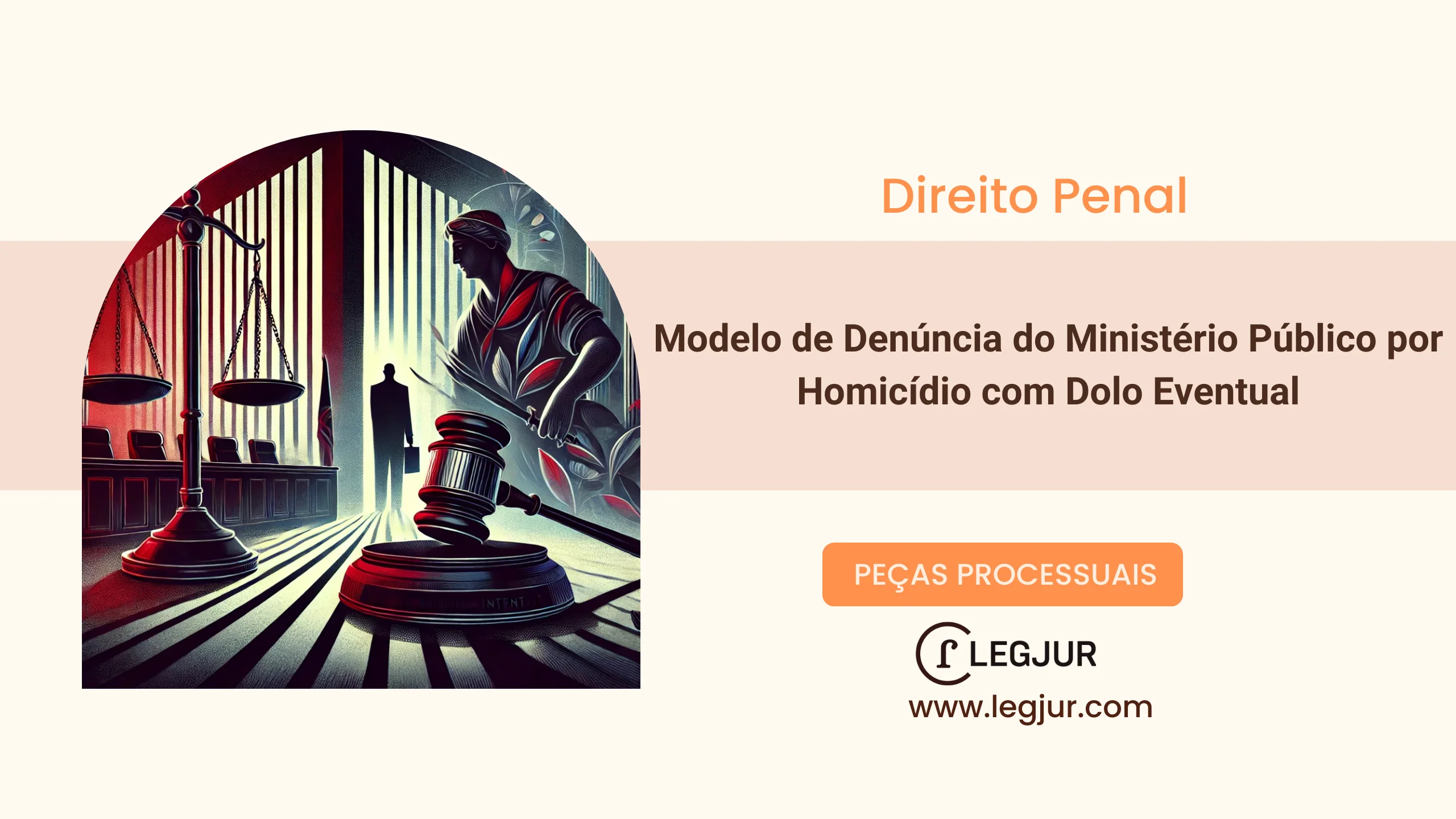 Modelo de Denúncia do Ministério Público por Homicídio com Dolo Eventual