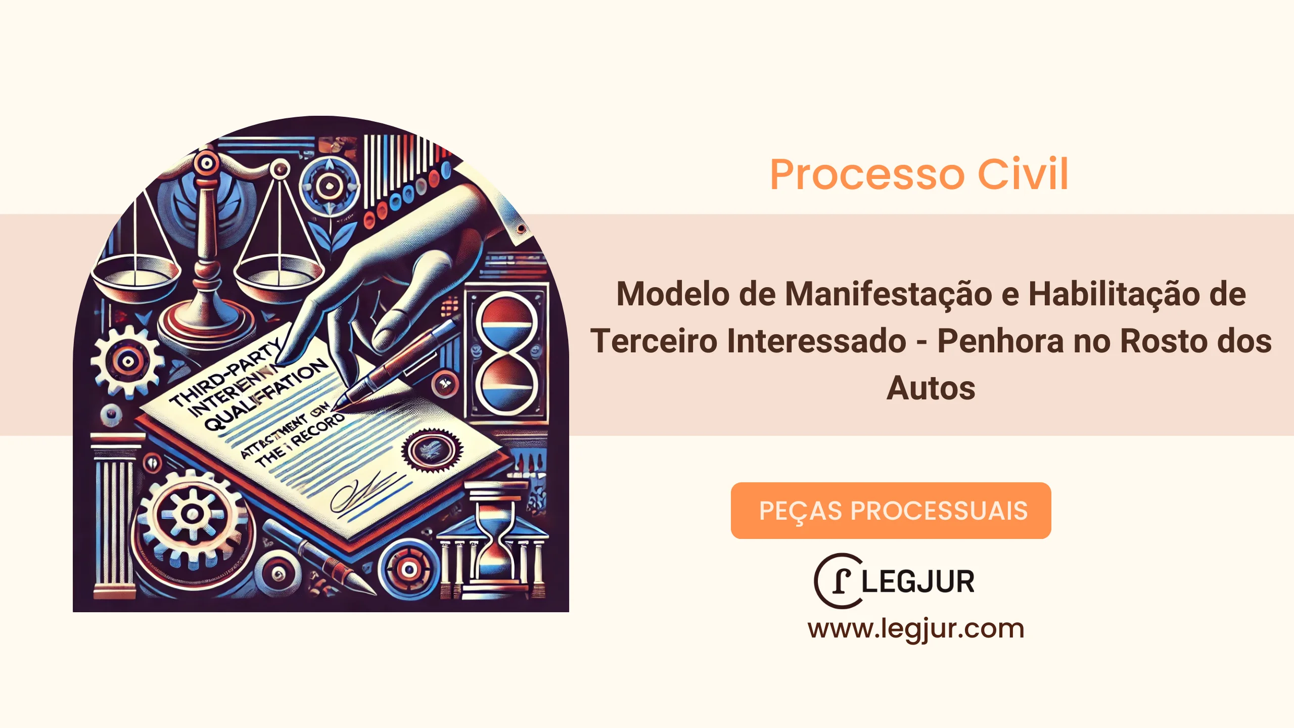 Modelo de Manifestação e Habilitação de Terceiro Interessado - Penhora no Rosto dos Autos