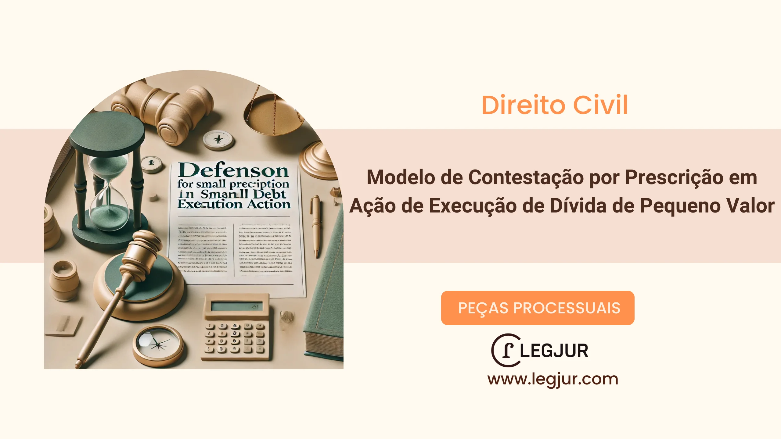 Modelo de Contestação por Prescrição em Ação de Execução de Dívida de Pequeno Valor