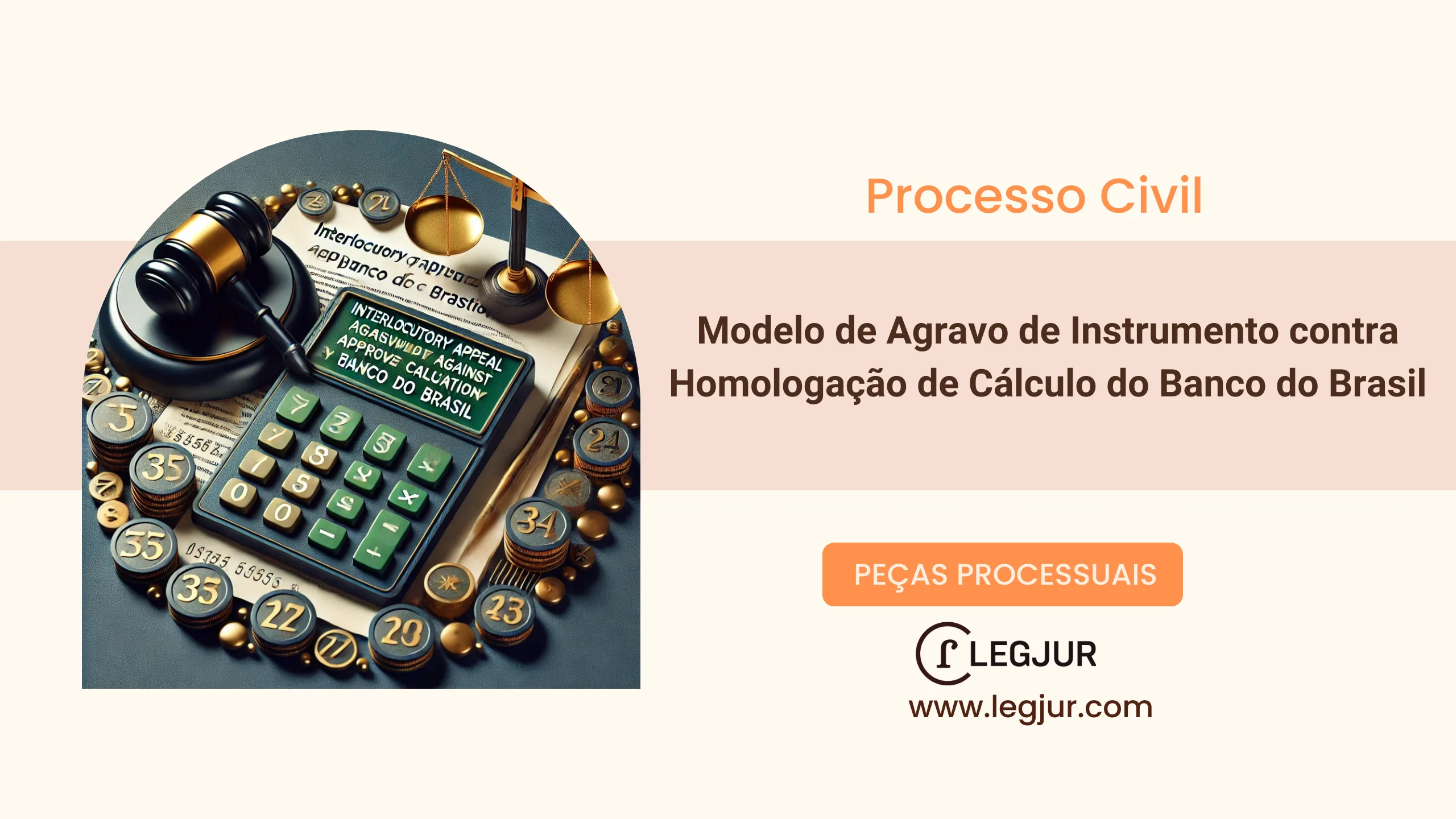 Modelo de Agravo de Instrumento contra Homologação de Cálculo do Banco do Brasil