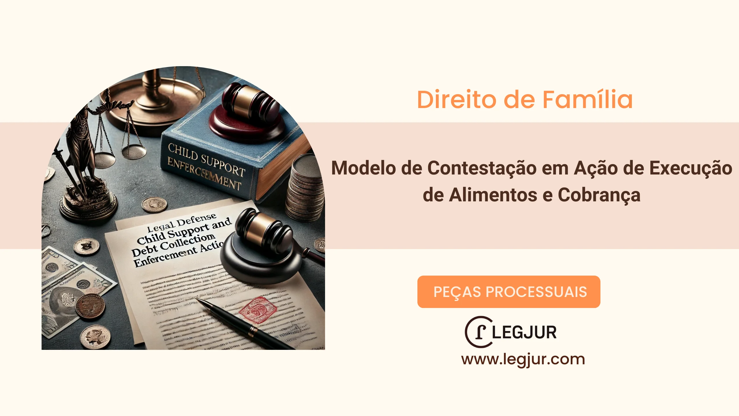 Modelo de Contestação em Ação de Execução de Alimentos e Cobrança