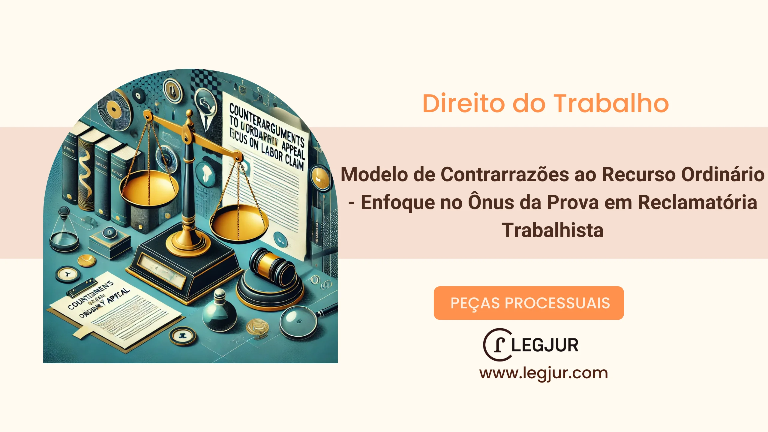 Modelo de Contrarrazões ao Recurso Ordinário - Enfoque no Ônus da Prova em Reclamatória Trabalhista