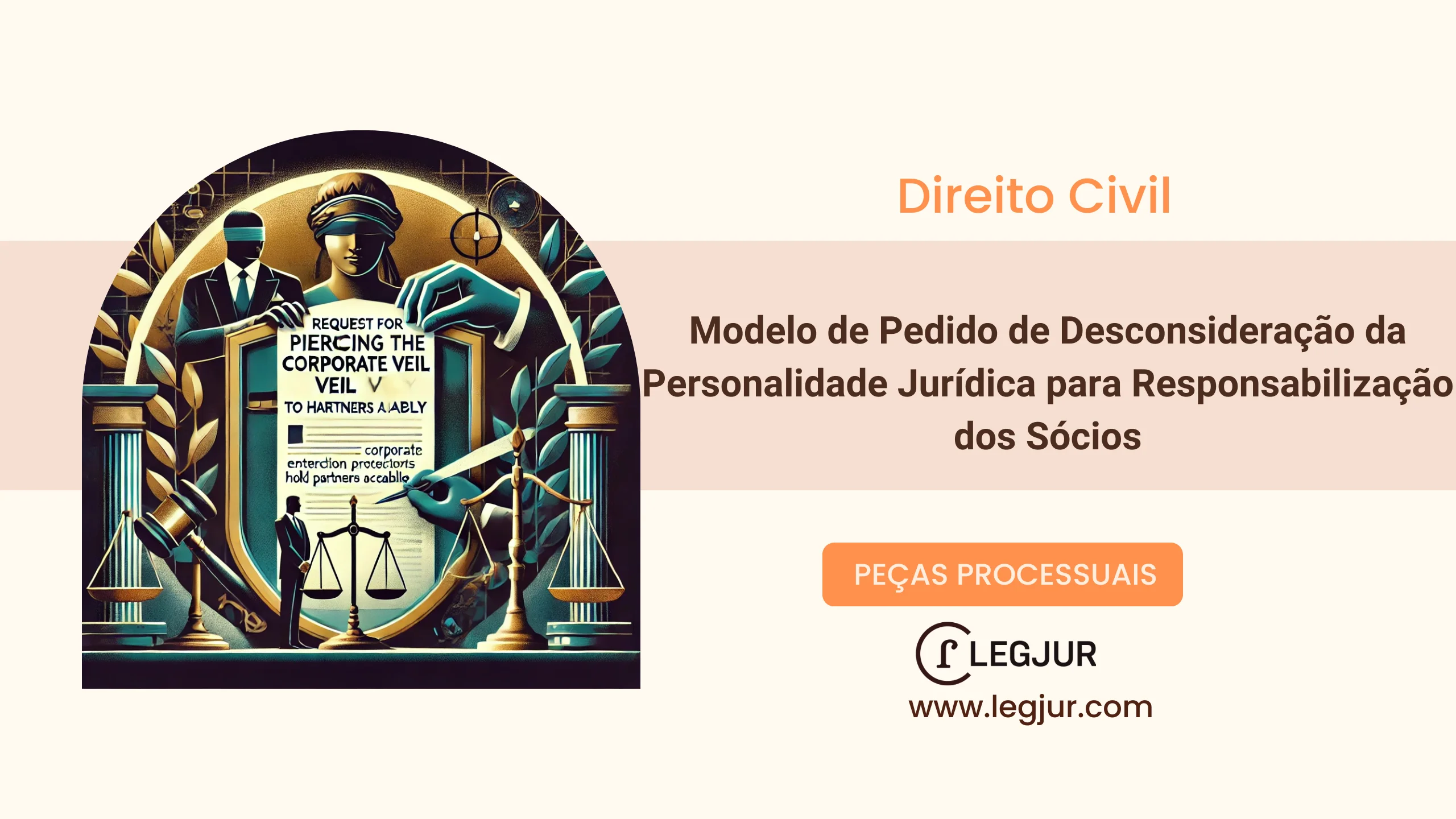 Modelo de Pedido de Desconsideração da Personalidade Jurídica para Responsabilização dos Sócios