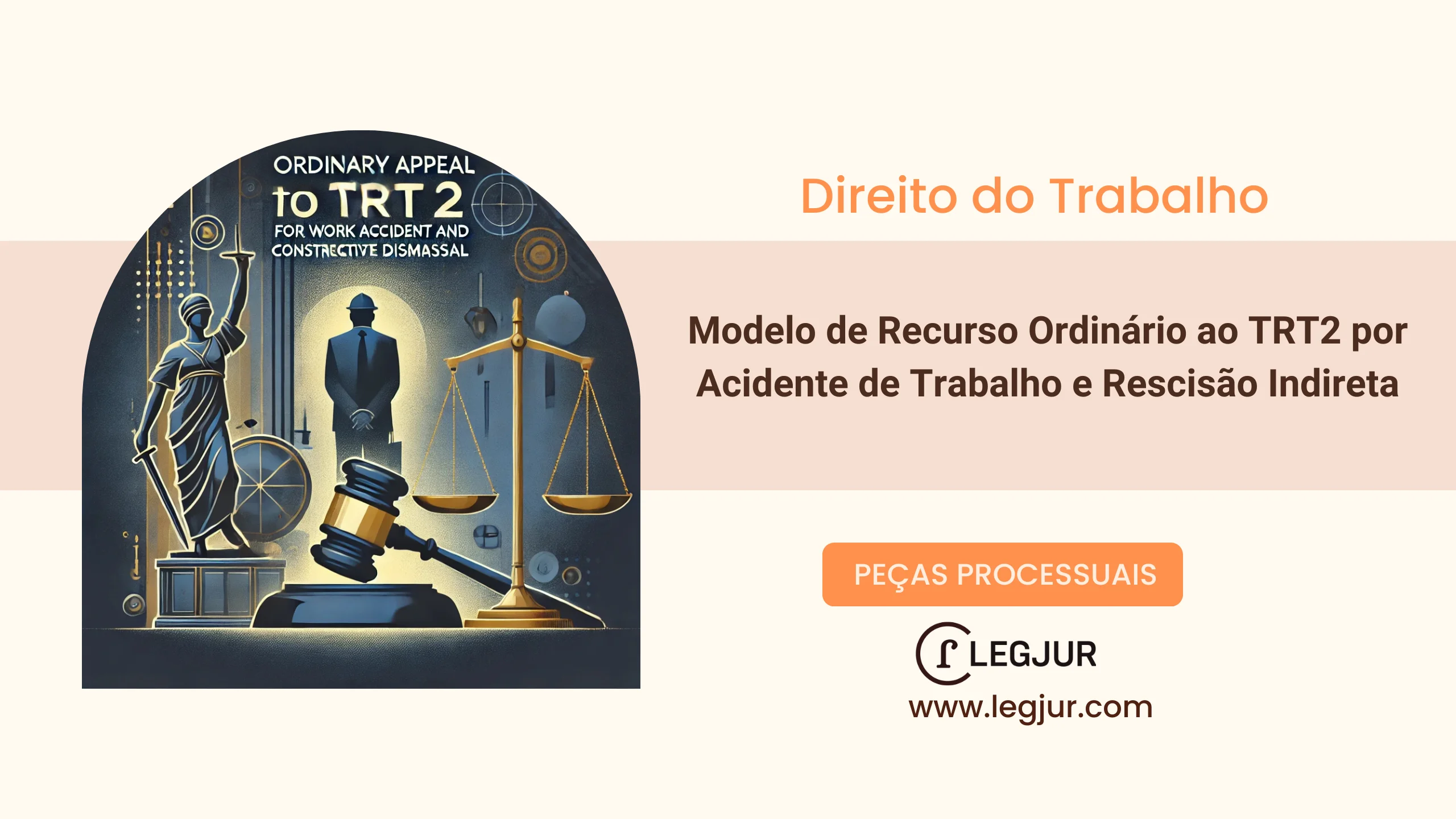 Modelo de Recurso Ordinário ao TRT2 por Acidente de Trabalho e Rescisão Indireta