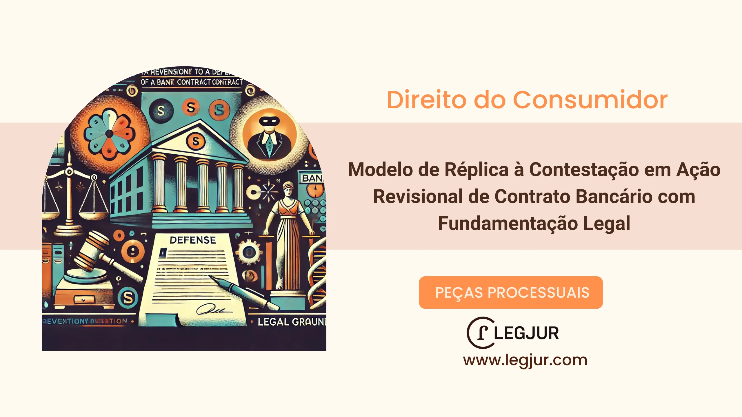 Modelo de Réplica à Contestação em Ação Revisional de Contrato Bancário com Fundamentação Legal