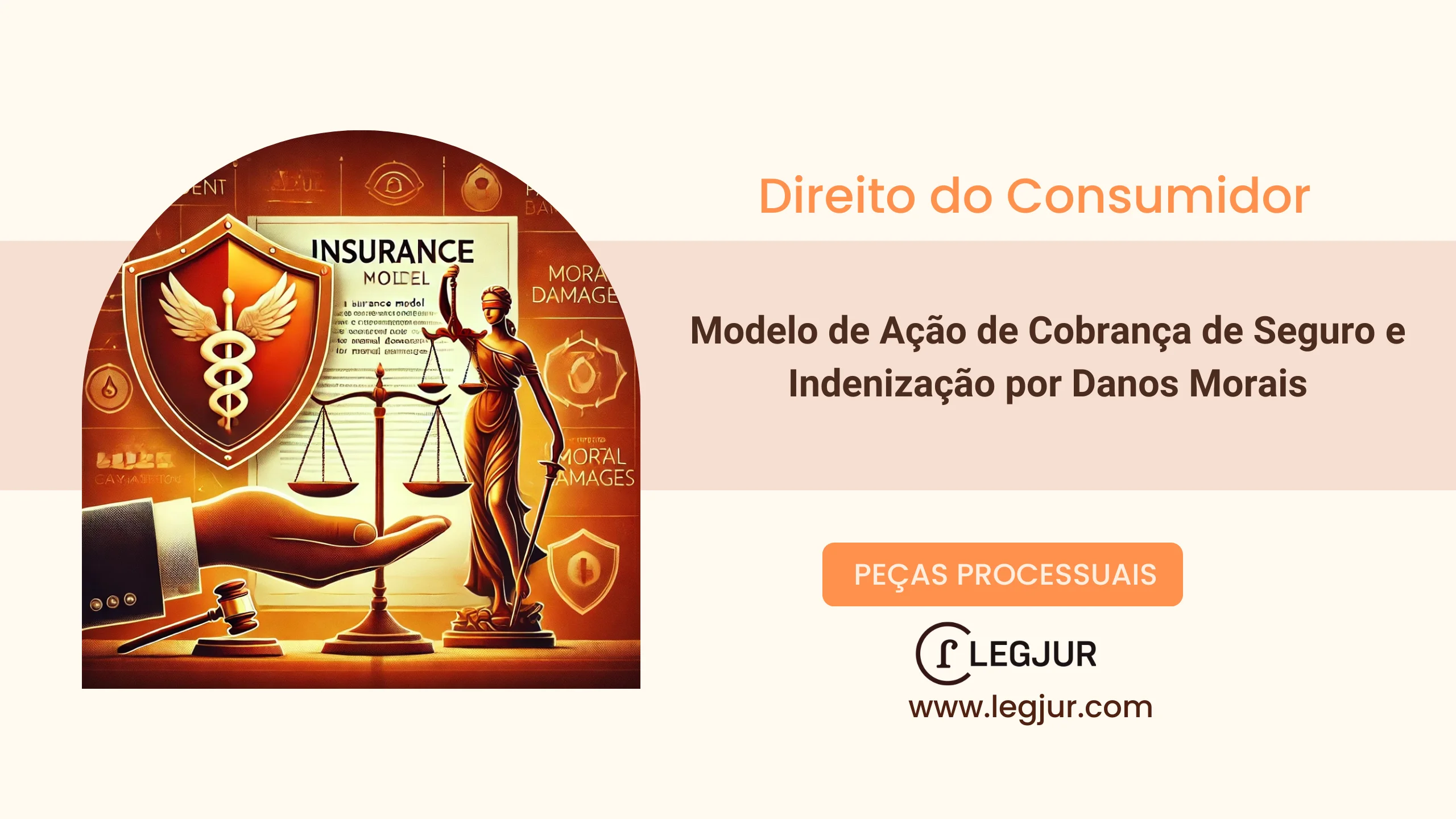 Modelo de Ação de Cobrança de Seguro e Indenização por Danos Morais