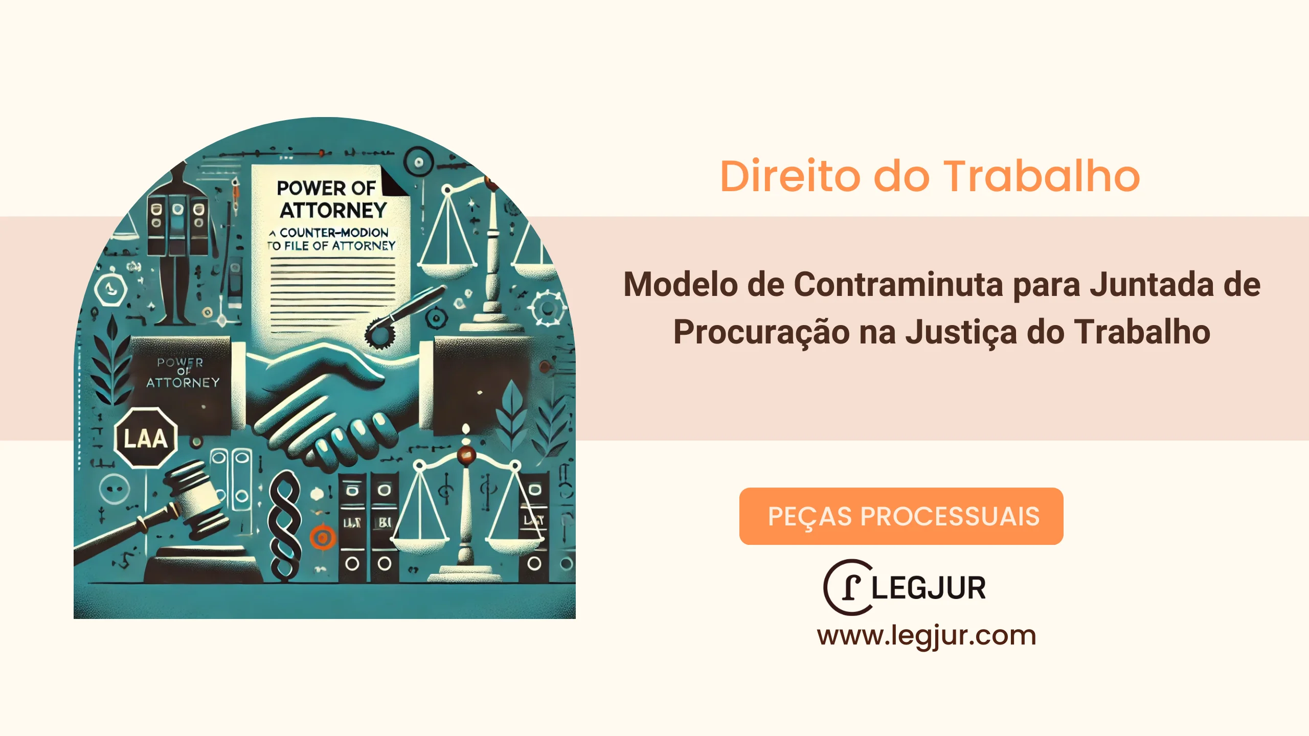  Modelo de Contraminuta para Juntada de Procuração na Justiça do Trabalho 