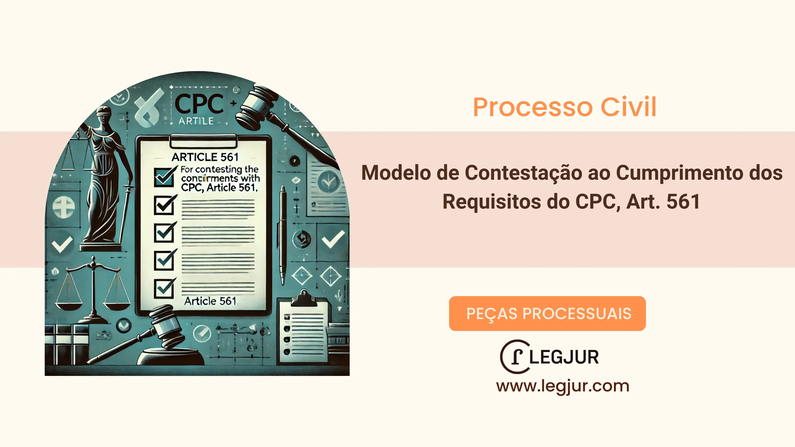 Modelo de Contestação ao Cumprimento dos Requisitos do CPC/2015, art. 561