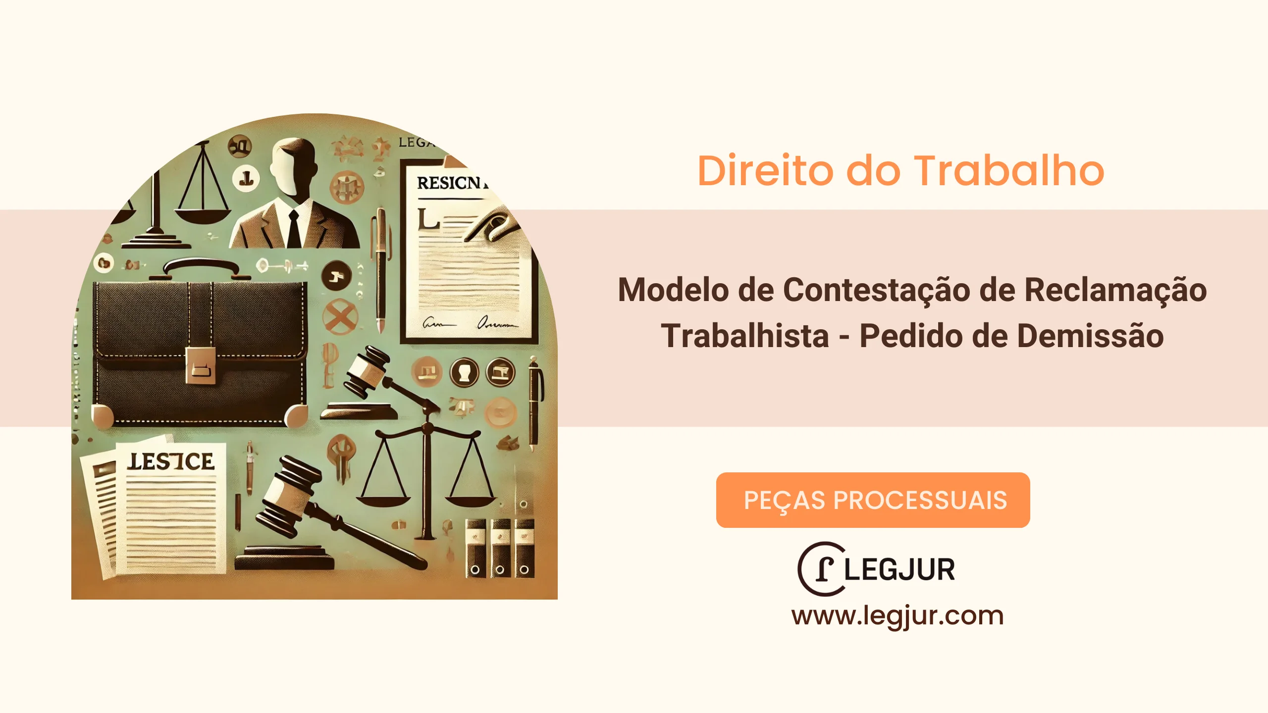 Modelo de Contestação de Reclamação Trabalhista - Pedido de Demissão