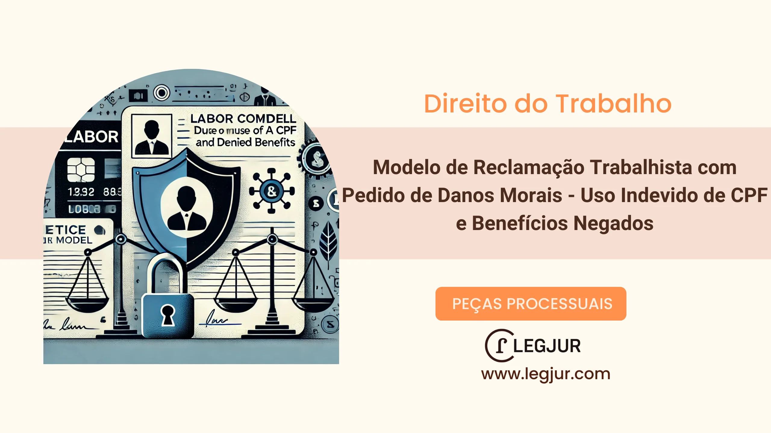 Modelo de Reclamação Trabalhista com Pedido de Danos Morais - Uso Indevido de CPF e Benefícios Negados