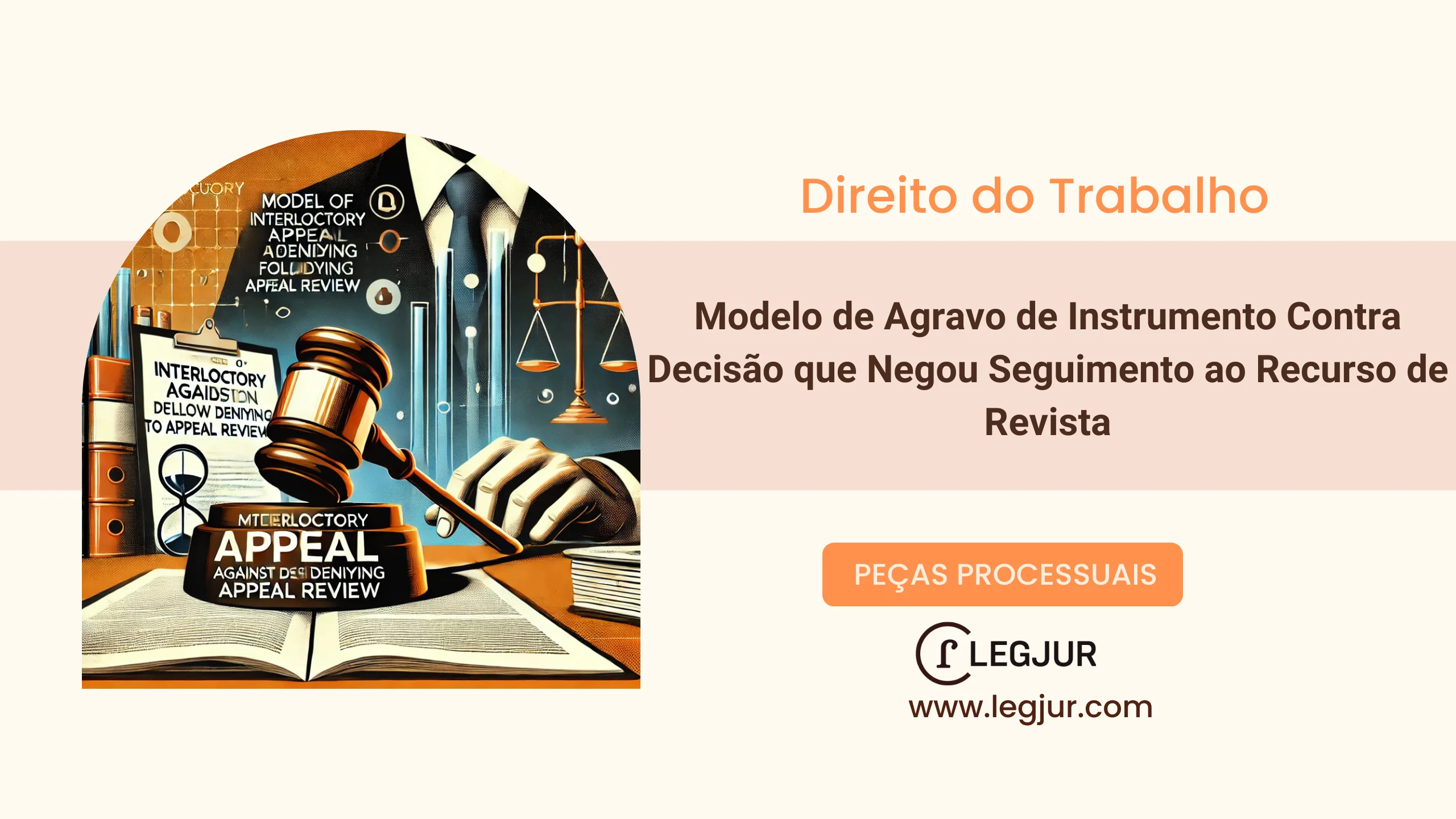 Modelo de Agravo de Instrumento Contra Decisão que Negou Seguimento ao Recurso de Revista