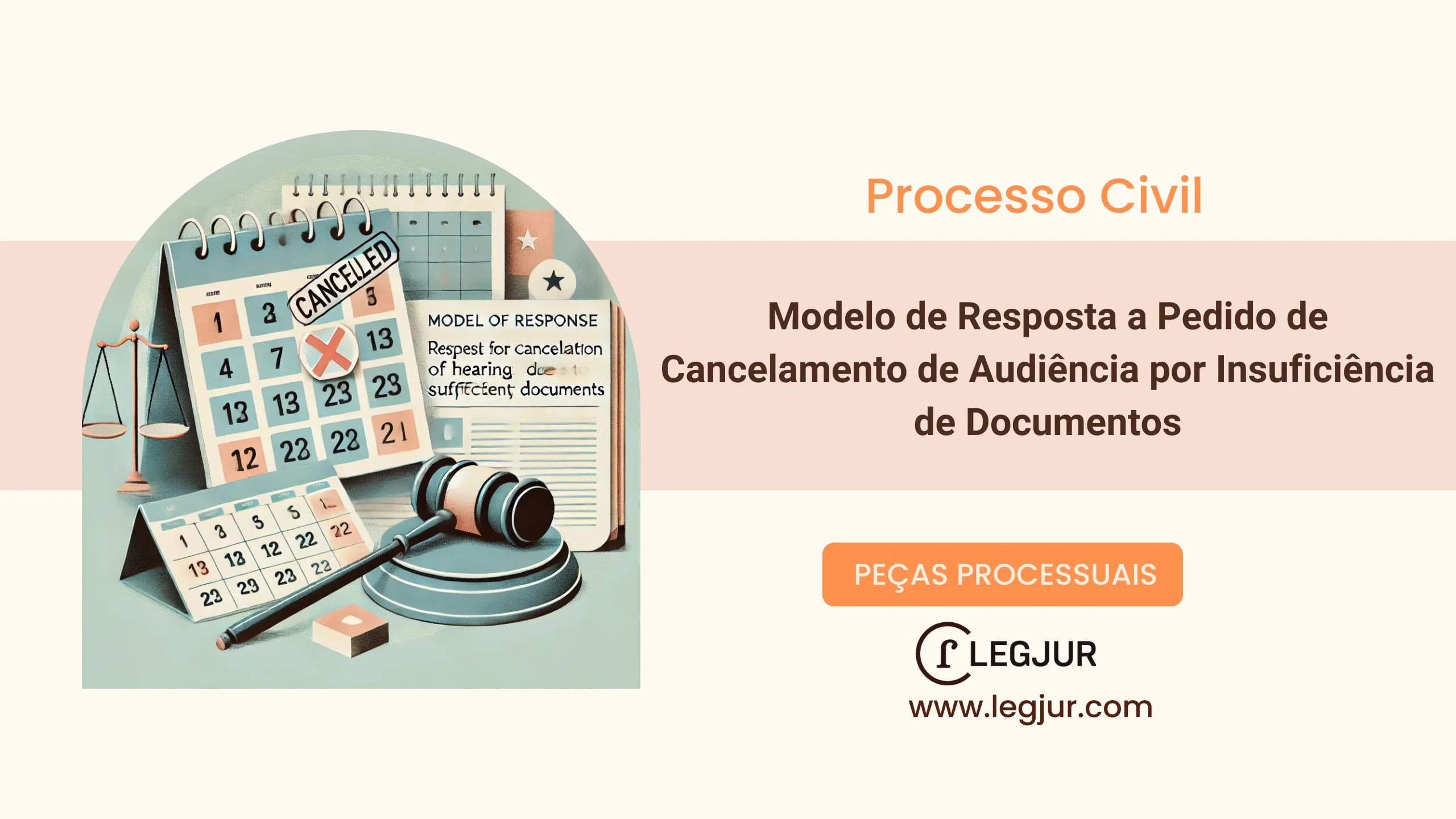 Modelo de Resposta a Pedido de Cancelamento de Audiência por Insuficiência de Documentos