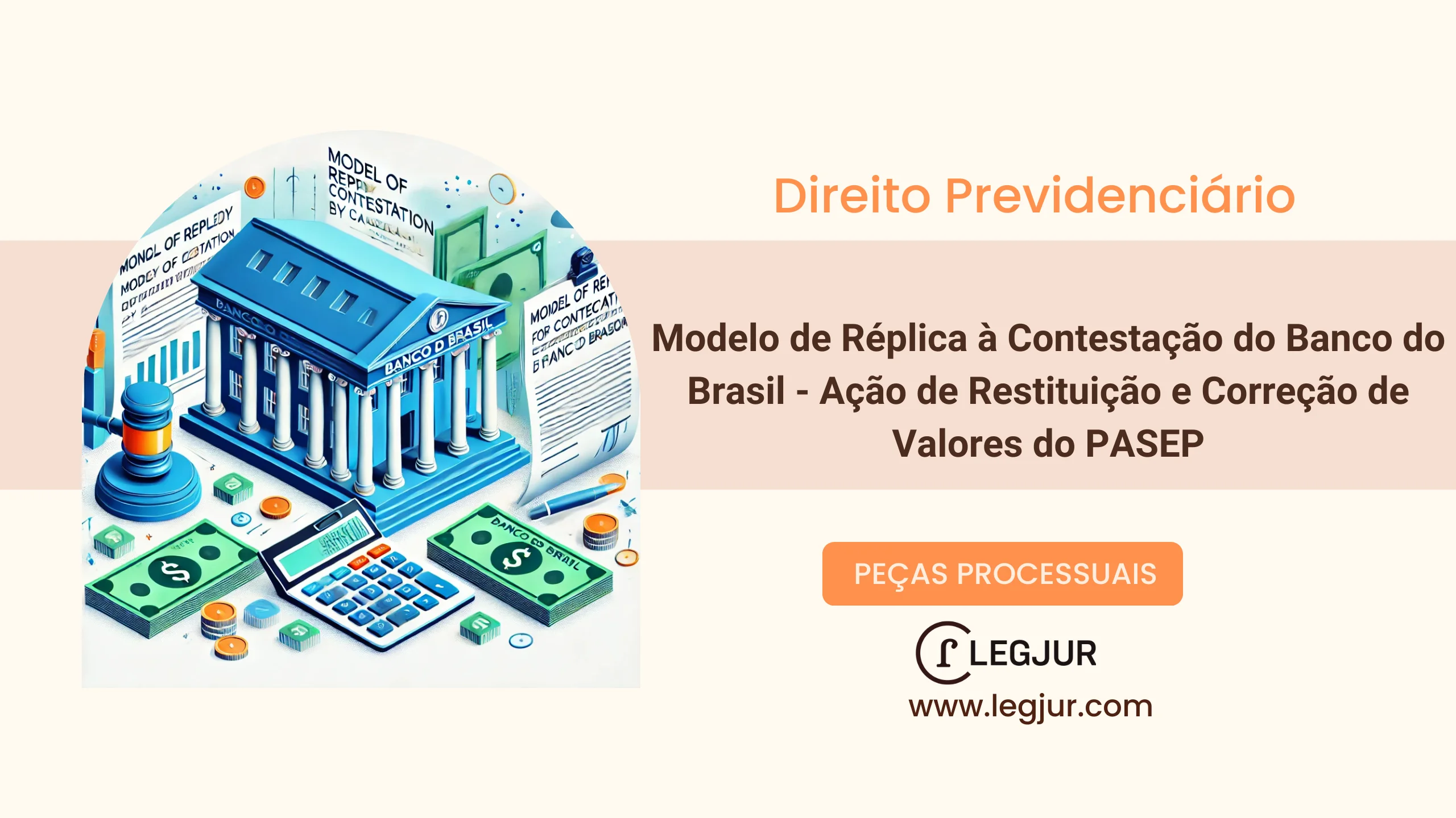 Modelo de Réplica à Contestação do Banco do Brasil - Ação de Restituição e Correção de Valores do PASEP