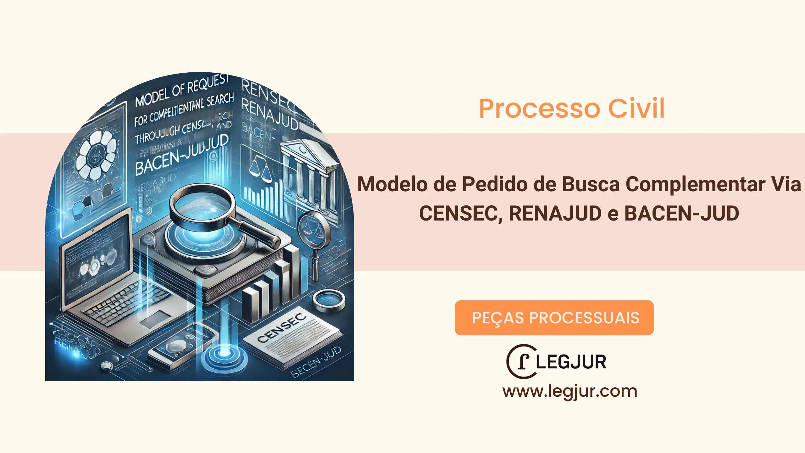 Modelo de Pedido de Busca Complementar Via CENSEC, RENAJUD e BACEN-JUD