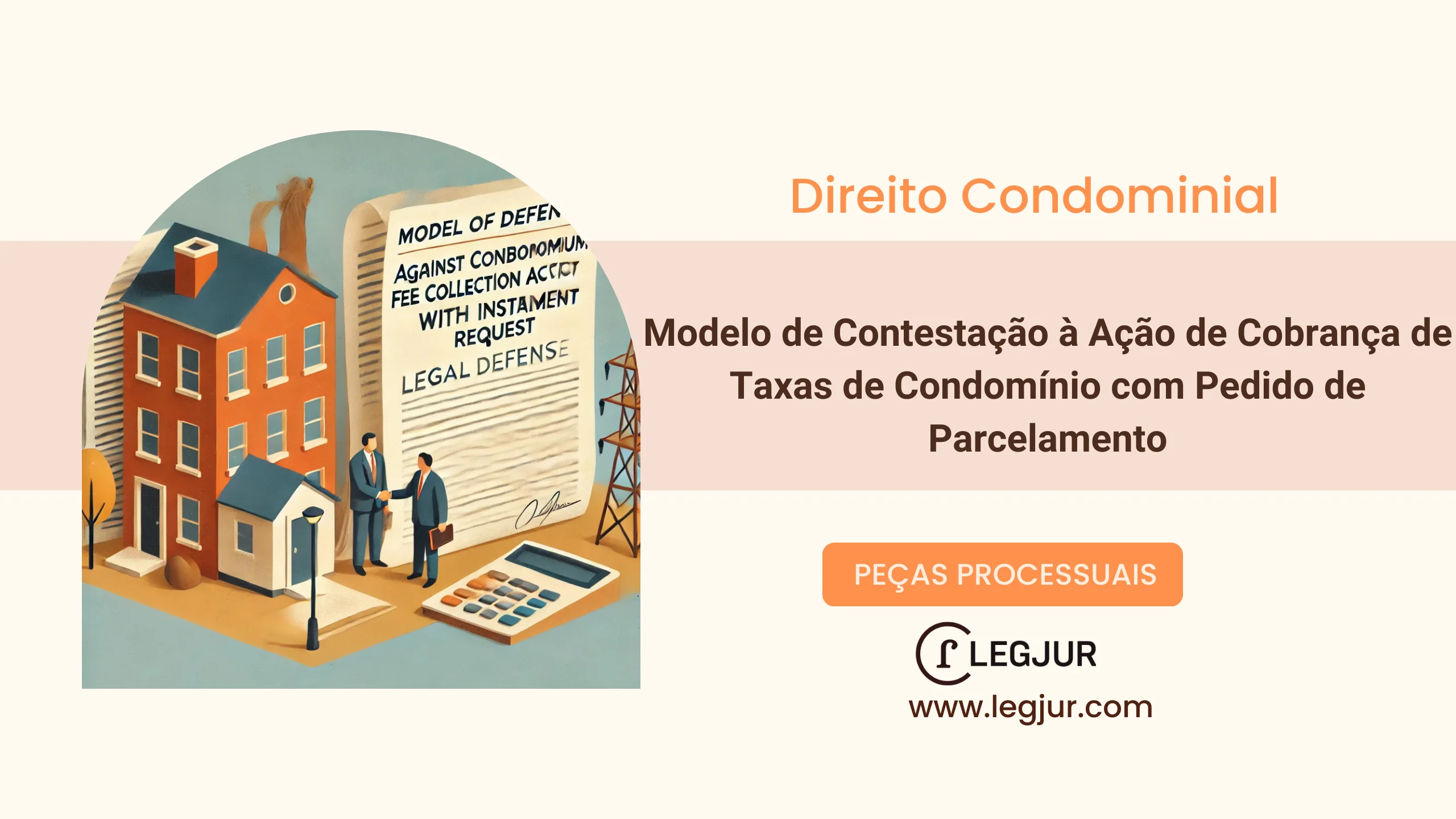 Modelo de Contestação à Ação de Cobrança de Taxas de Condomínio com Pedido de Parcelamento