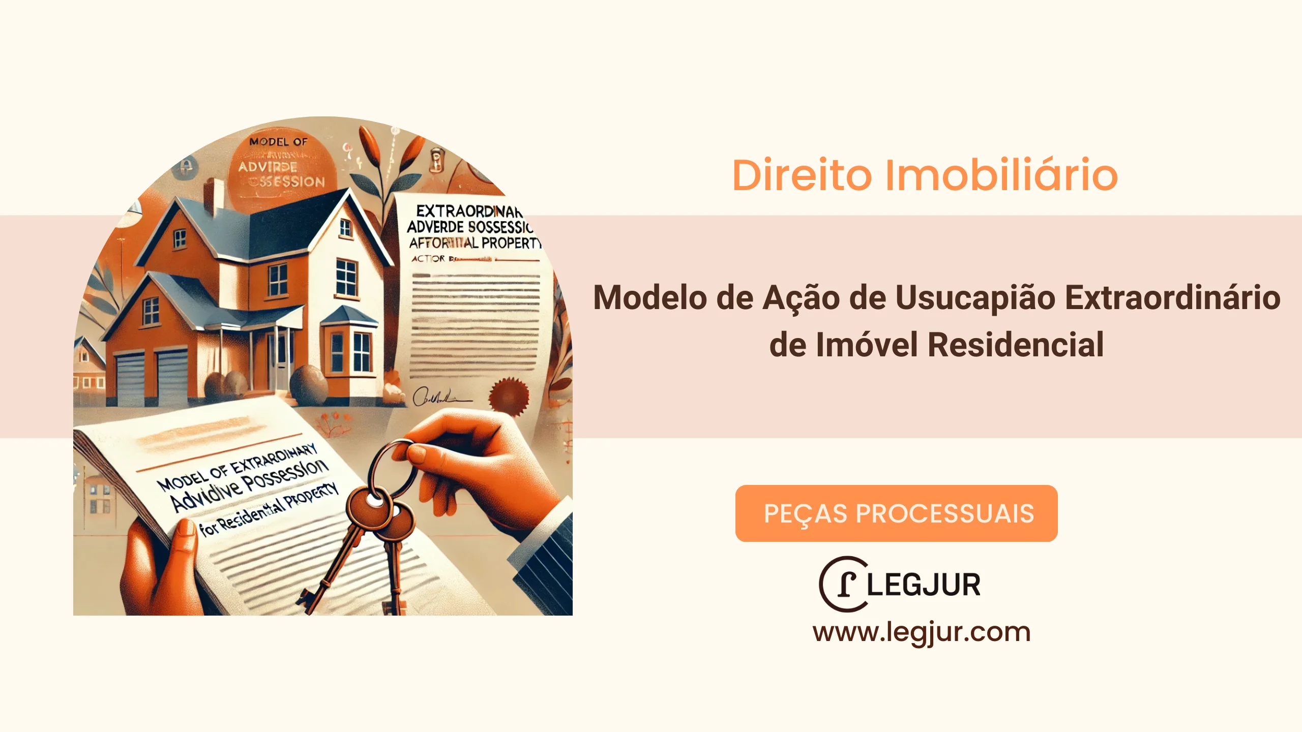 Modelo de Ação de Usucapião Extraordinário de Imóvel Residencial