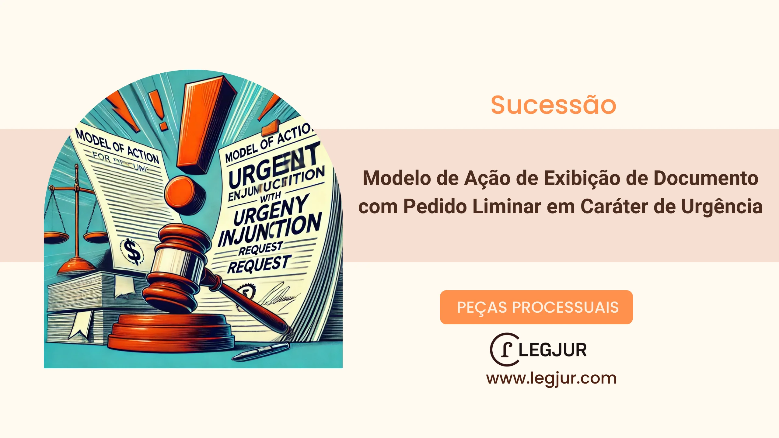 Modelo de Ação de Exibição de Documento com Pedido Liminar em Caráter de Urgência