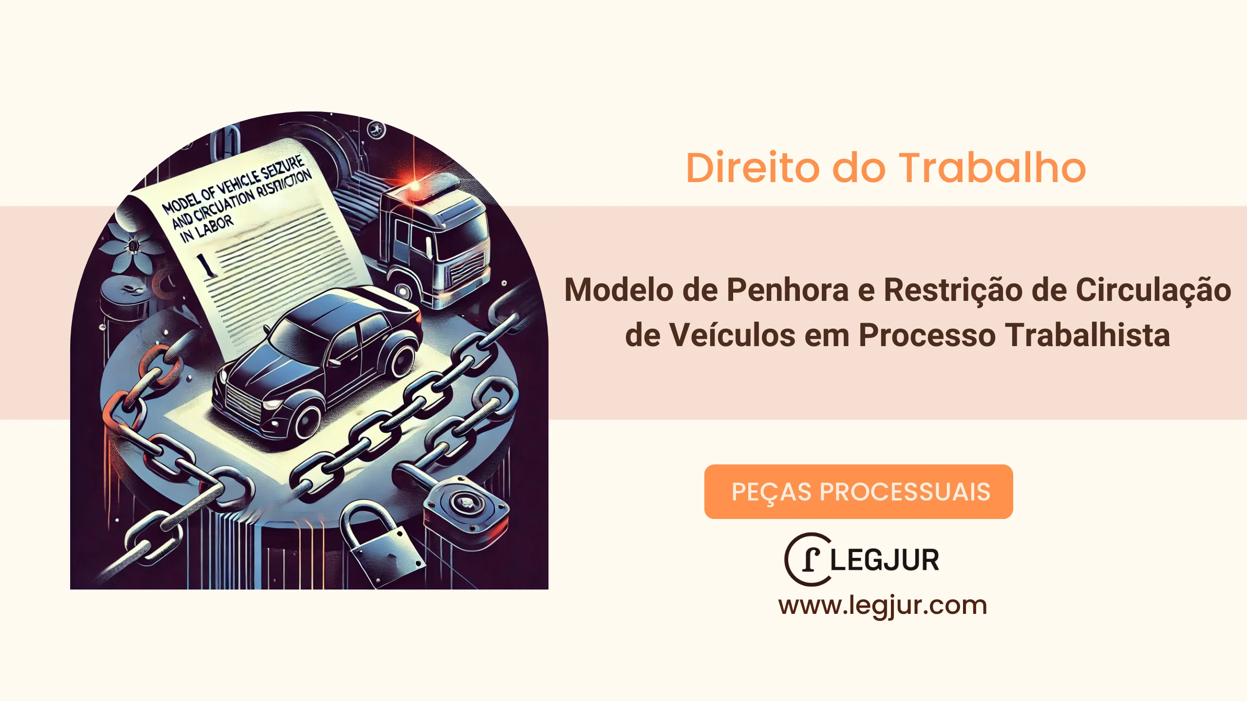 Modelo de Penhora e Restrição de Circulação de Veículos em Processo Trabalhista