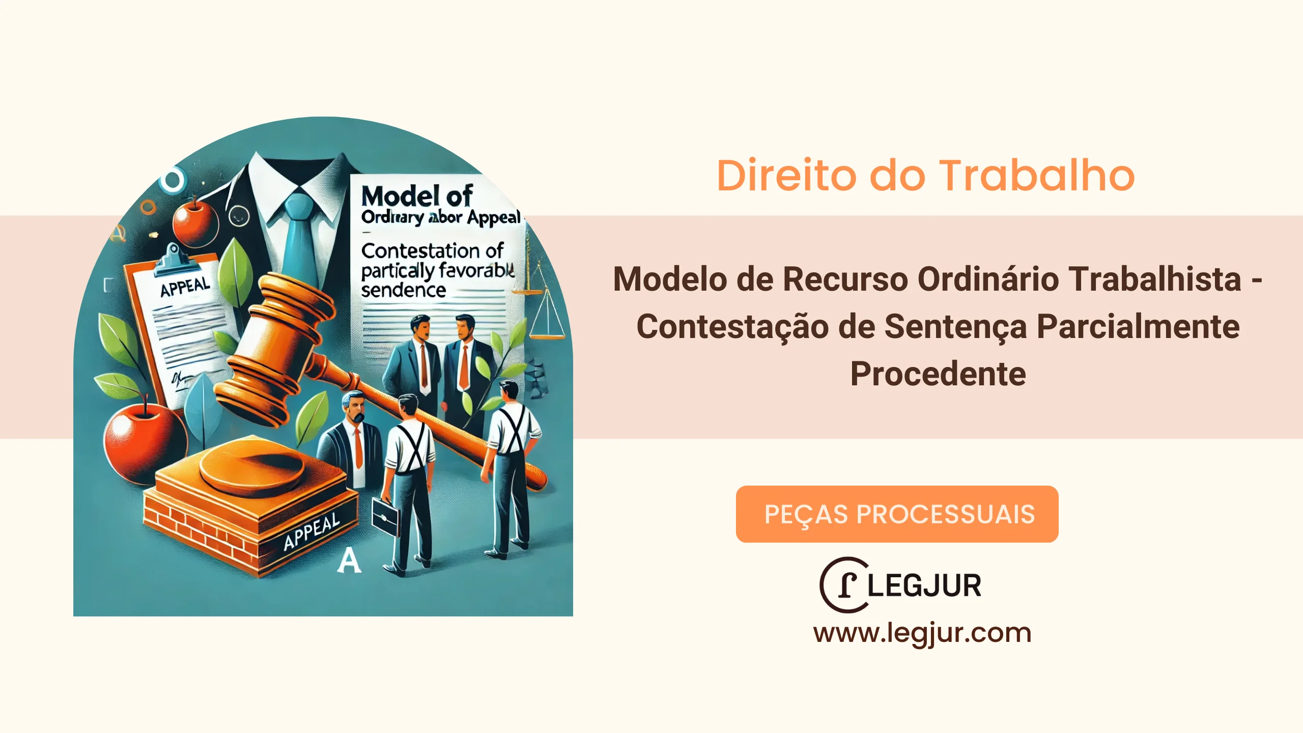 Modelo de Recurso Ordinário Trabalhista - Contestação de Sentença Parcialmente Procedente