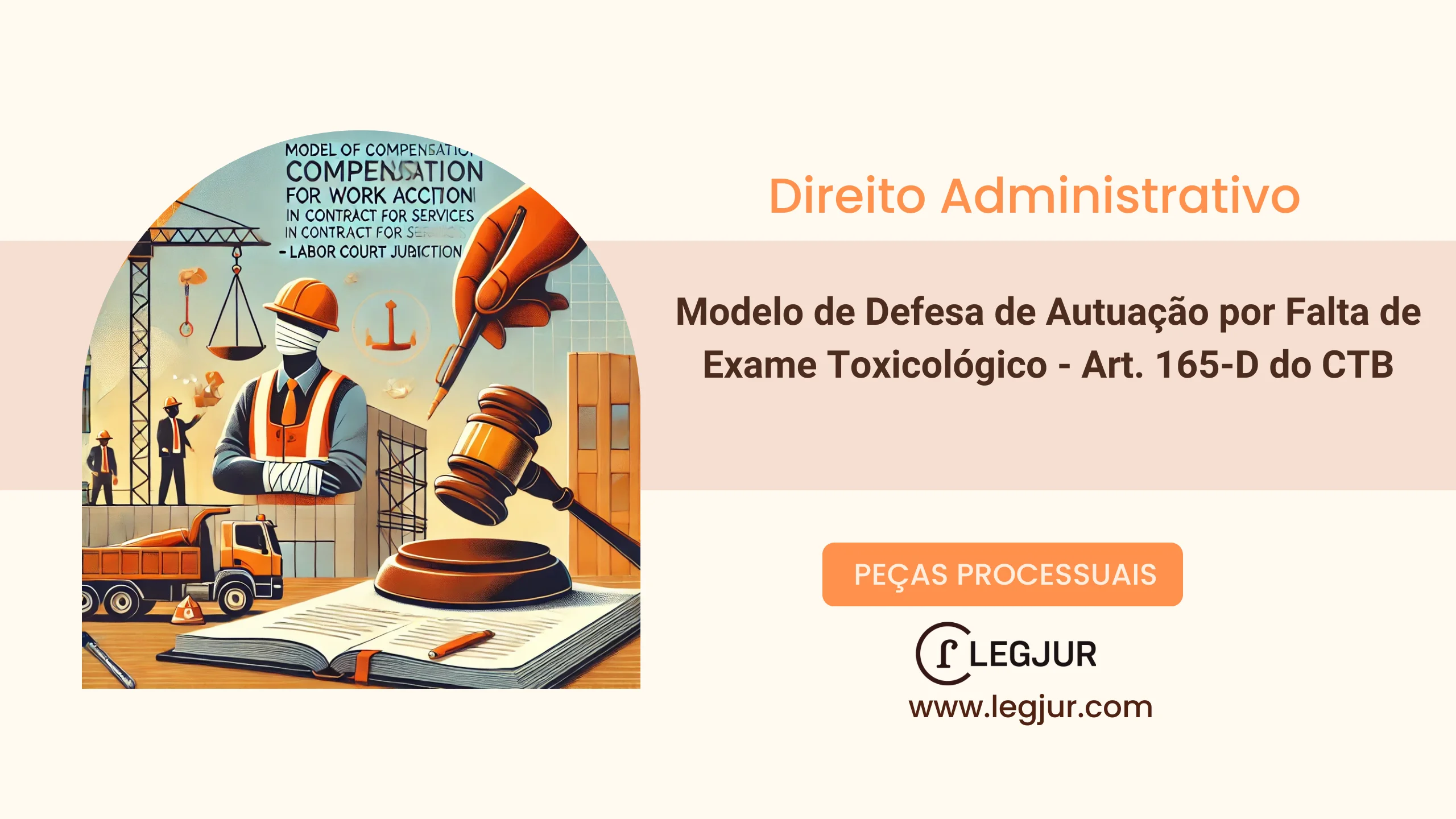 Modelo de Defesa de Autuação por Falta de Exame Toxicológico - CTB, art. 165-D